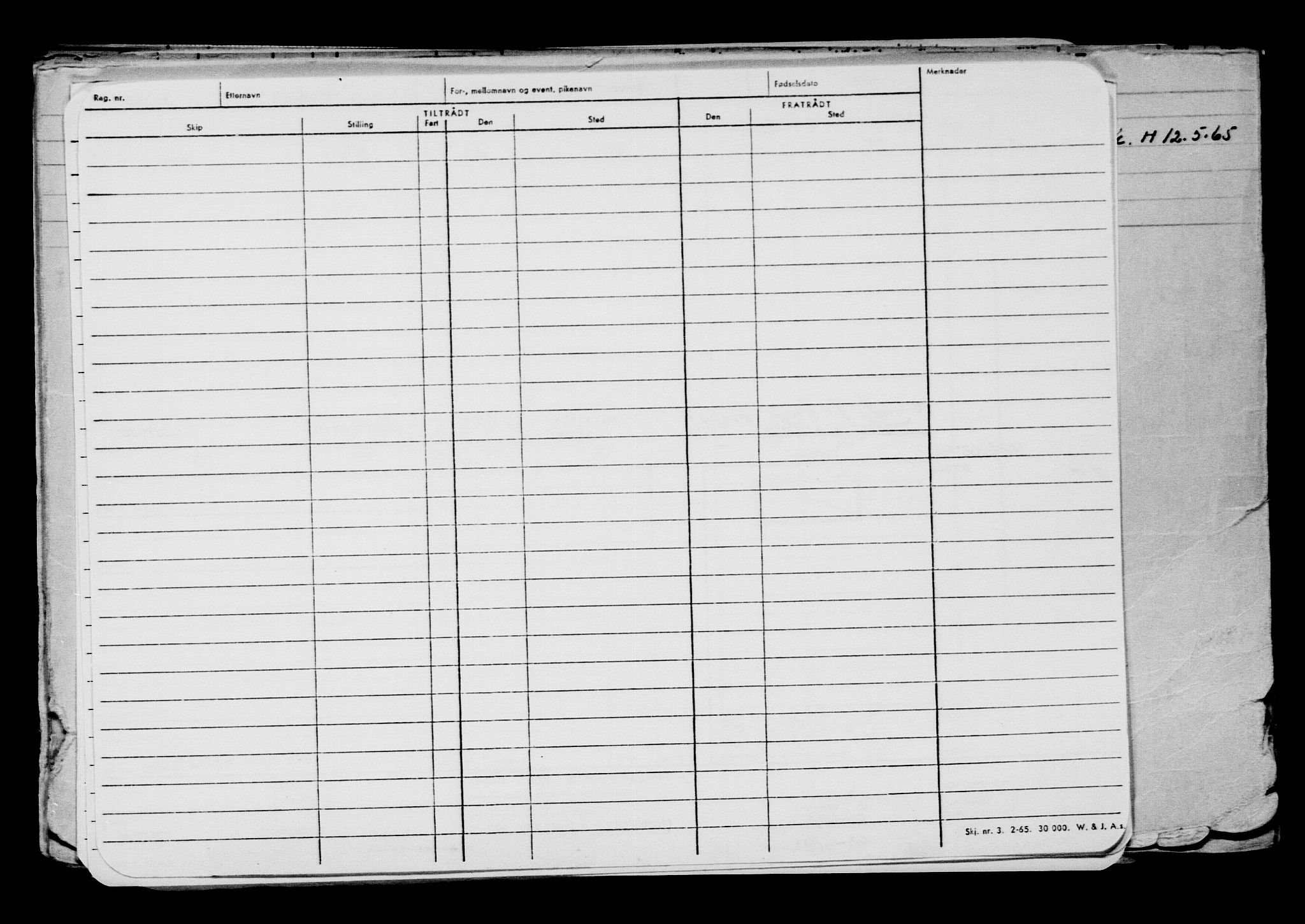 Direktoratet for sjømenn, AV/RA-S-3545/G/Gb/L0142: Hovedkort, 1916, s. 509