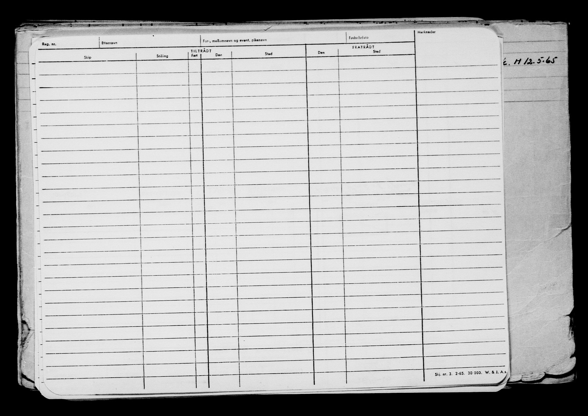 Direktoratet for sjømenn, RA/S-3545/G/Gb/L0142: Hovedkort, 1916, s. 509