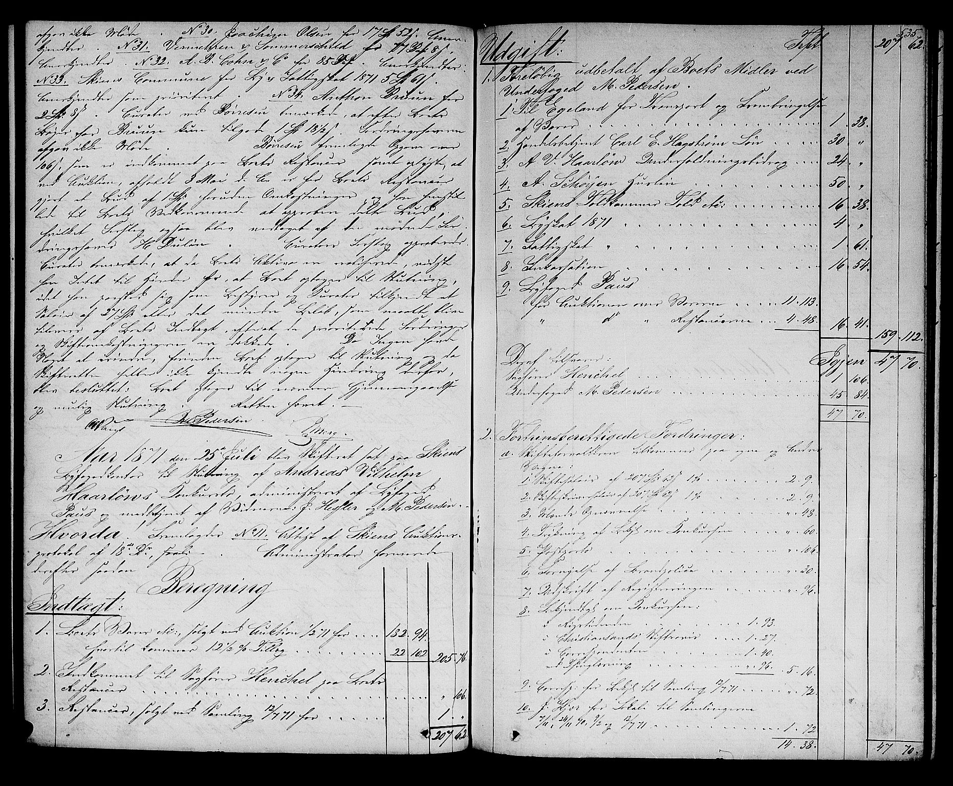 Skien byfogd, AV/SAKO-A-219/H/Hd/L0010: Skifteforhandlingsprotokoll, 1862-1880, s. 534-535