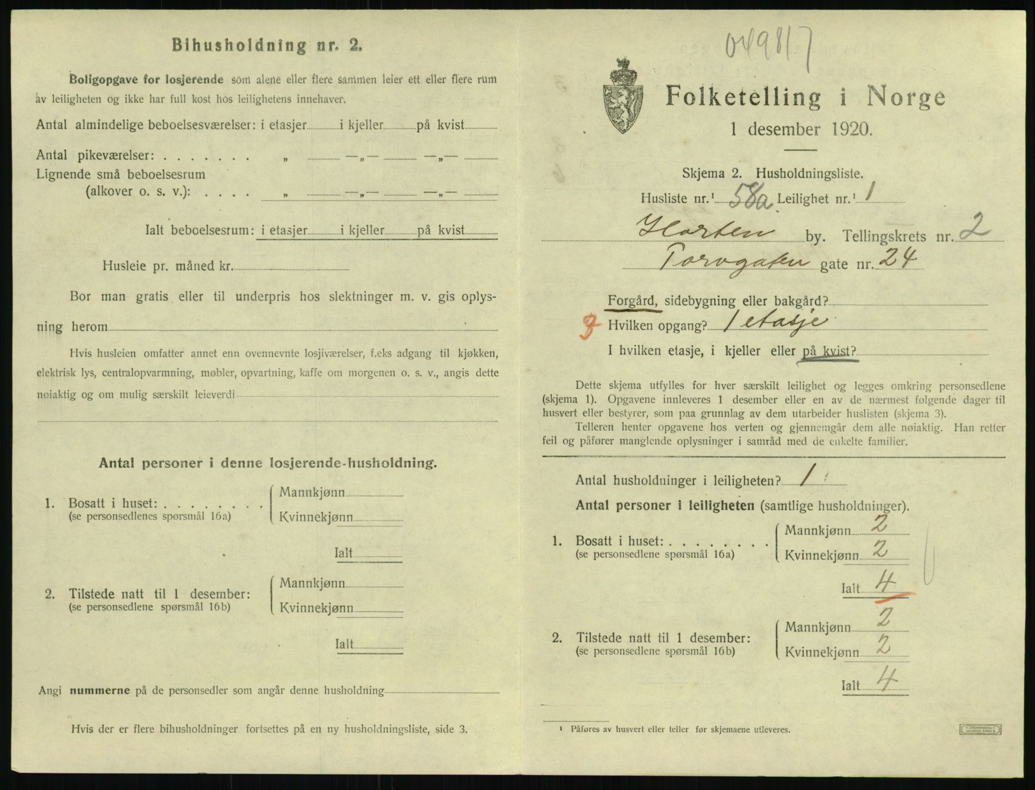 SAKO, Folketelling 1920 for 0703 Horten kjøpstad, 1920, s. 3543