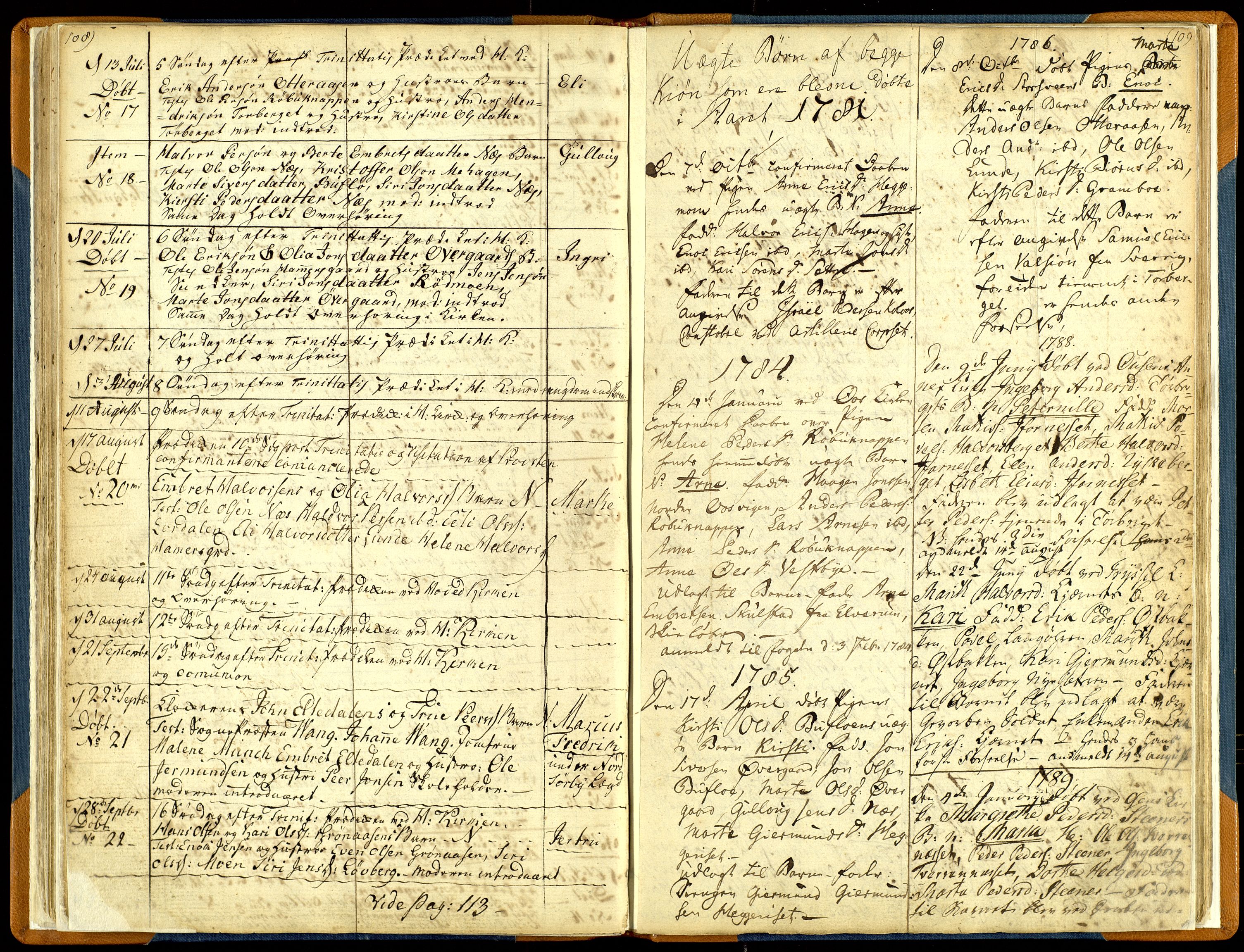 Trysil prestekontor, AV/SAH-PREST-046/H/Ha/Haa/L0001: Ministerialbok nr. 1, 1781-1800, s. 108-109