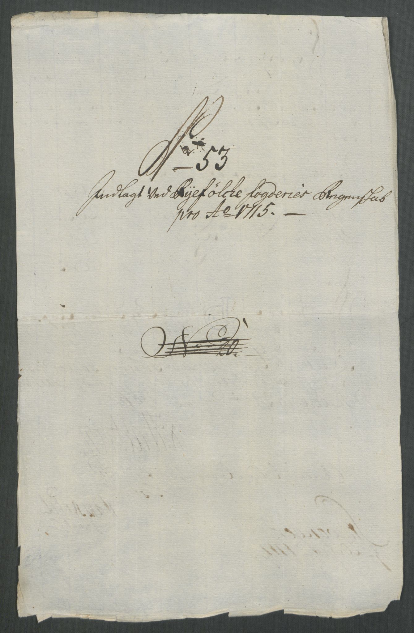 Rentekammeret inntil 1814, Reviderte regnskaper, Fogderegnskap, RA/EA-4092/R47/L2868: Fogderegnskap Ryfylke, 1715, s. 319