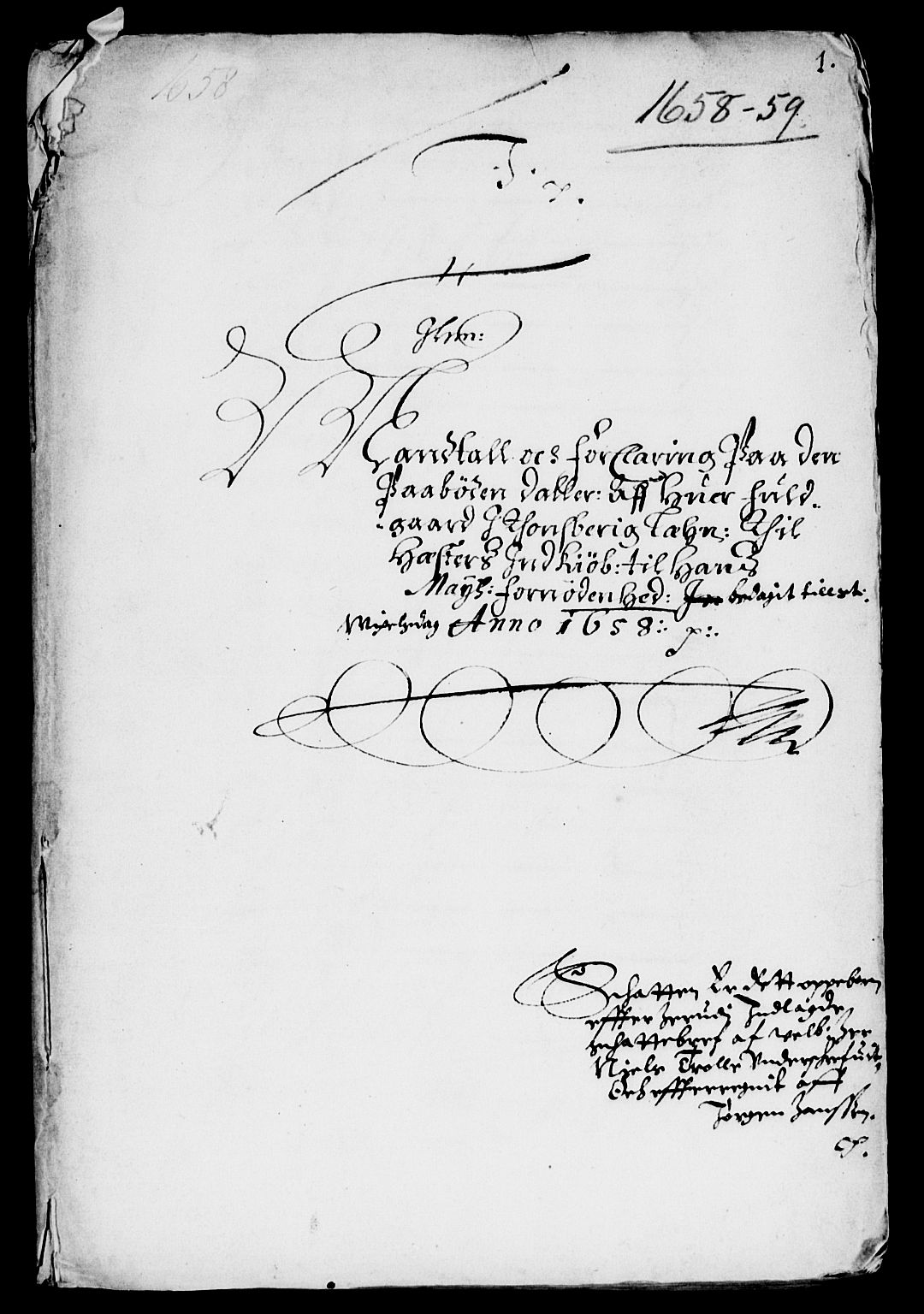 Rentekammeret inntil 1814, Reviderte regnskaper, Lensregnskaper, AV/RA-EA-5023/R/Rb/Rbo/L0034: Tønsberg len, 1657-1659