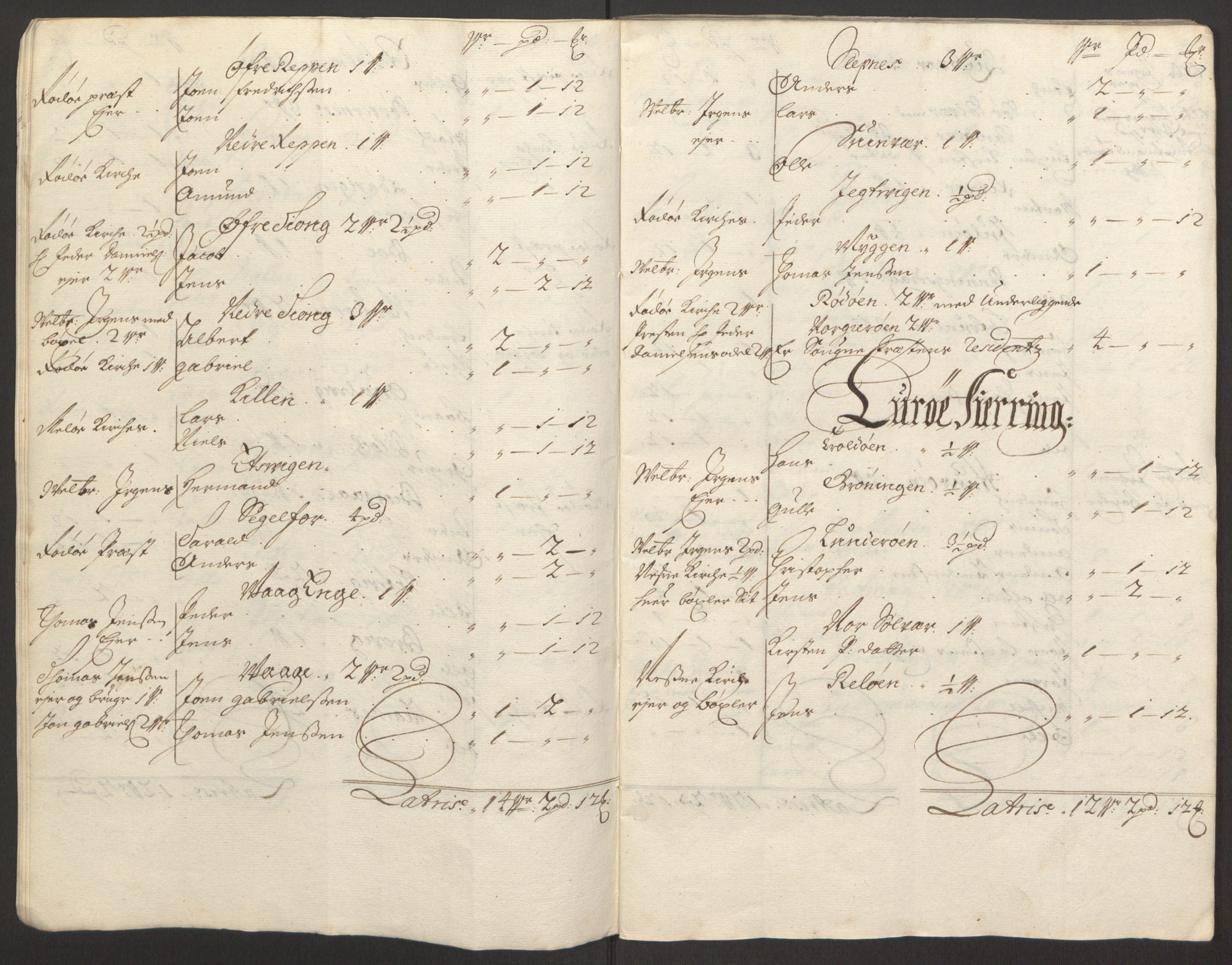 Rentekammeret inntil 1814, Reviderte regnskaper, Fogderegnskap, RA/EA-4092/R65/L4505: Fogderegnskap Helgeland, 1693-1696, s. 291