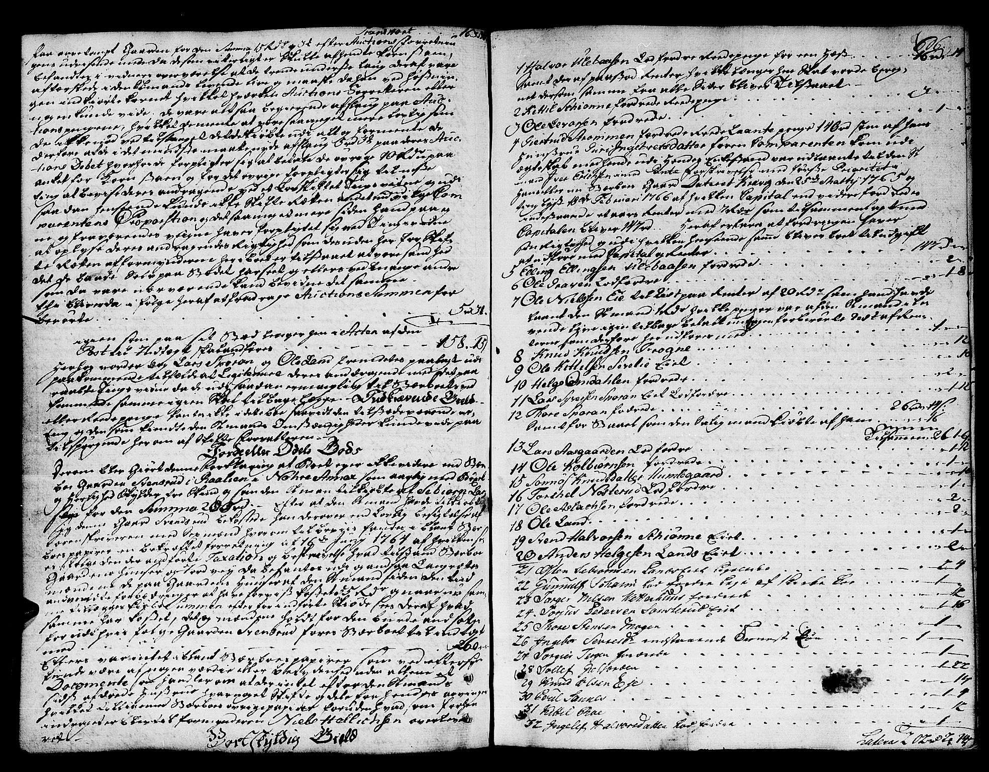 Numedal og Sandsvær sorenskriveri, AV/SAKO-A-128/H/Hb/Hba/L0008: Skifteprotokoll , 1762-1768, s. 605b-606a