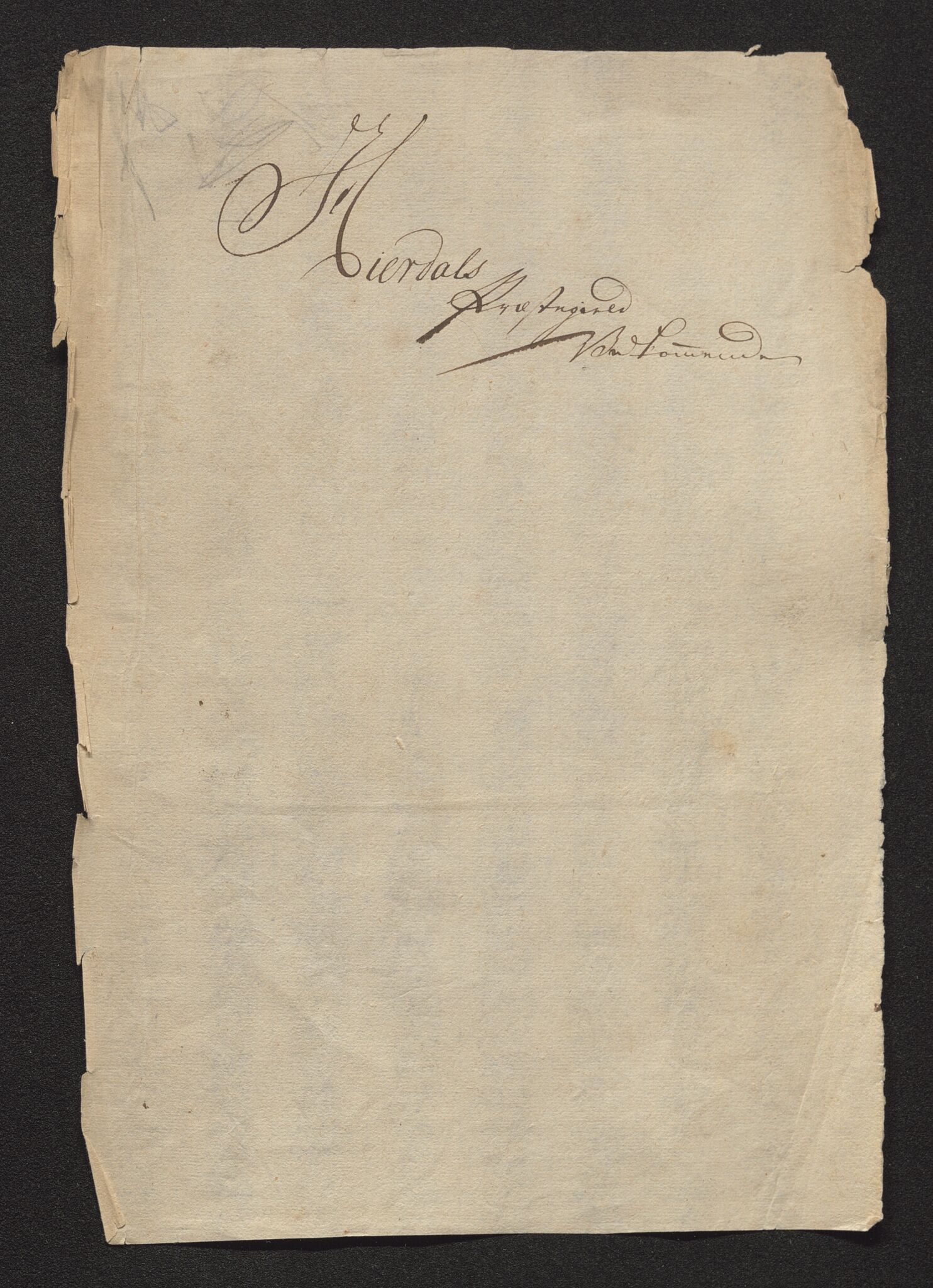 Bratsberg len og amt, AV/SAKO-A-943/I/I34/L0342/0004: Diverse manntall og fortegnelser / Manntall over gårder og innbyggere i Hjartdal prestegjeld, 1730, s. 1