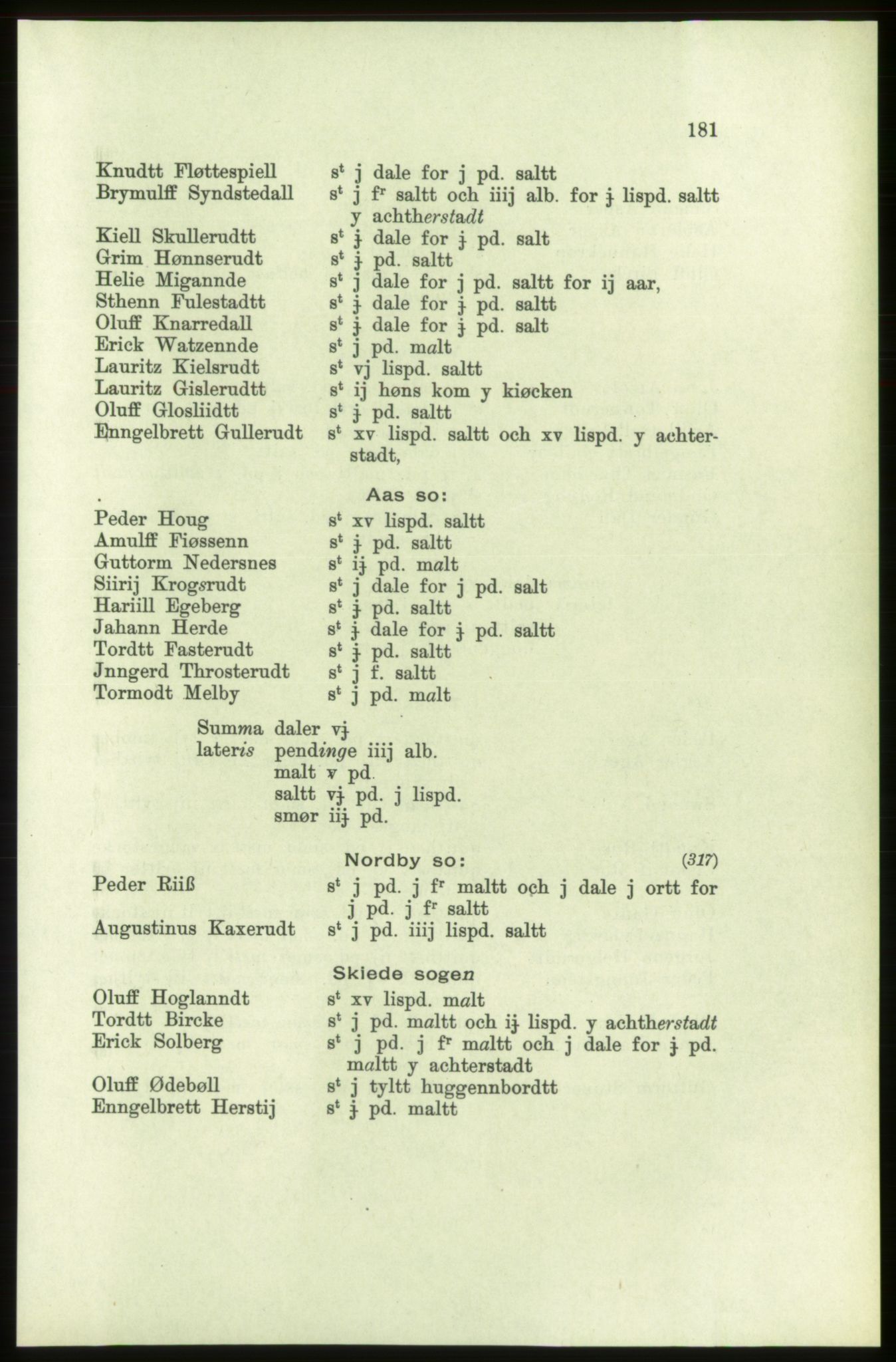 Publikasjoner utgitt av Arkivverket, PUBL/PUBL-001/C/0002: Bind 2: Rekneskap for Akershus len 1560-1561, 1560-1561, s. 181