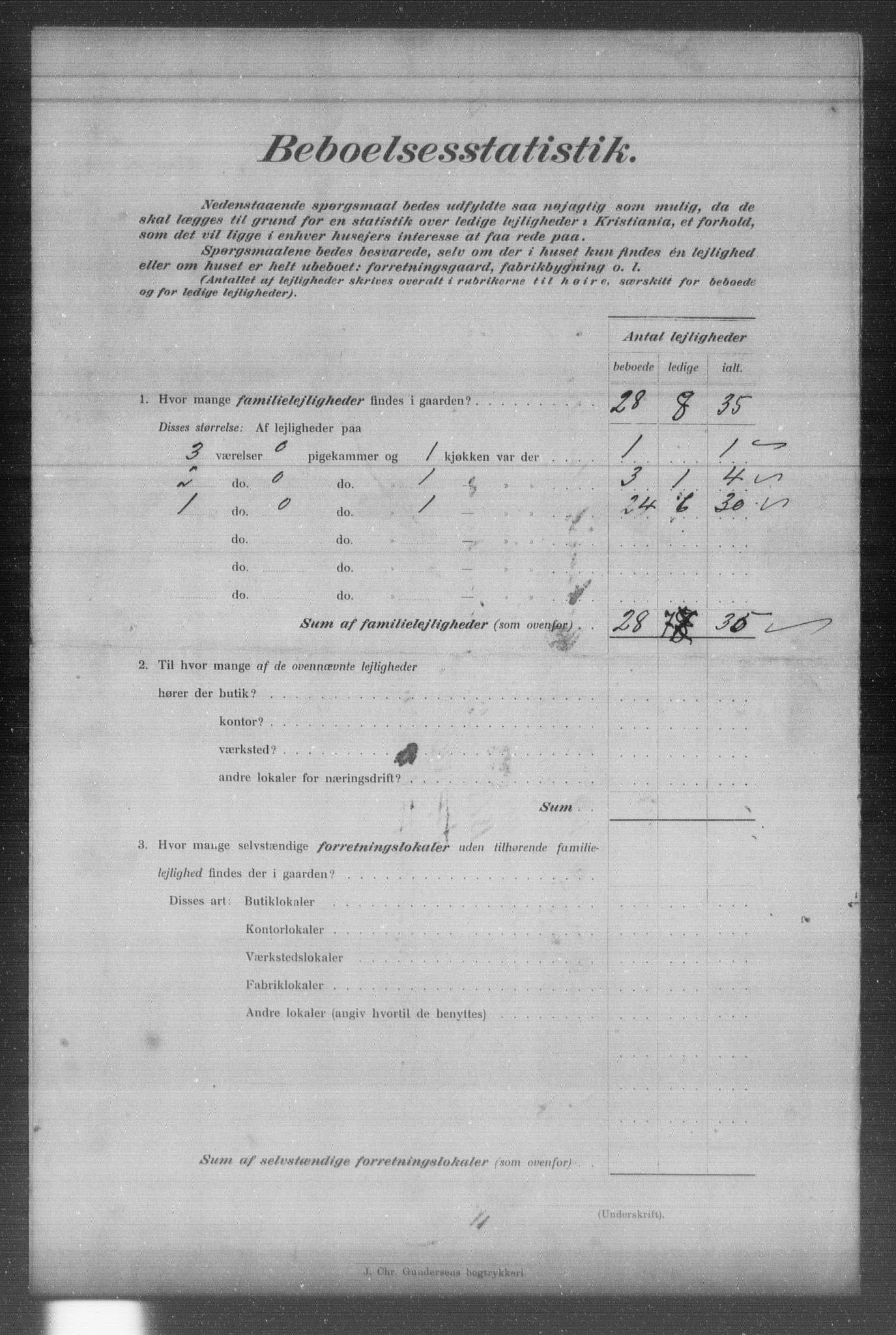 OBA, Kommunal folketelling 31.12.1903 for Kristiania kjøpstad, 1903, s. 8416