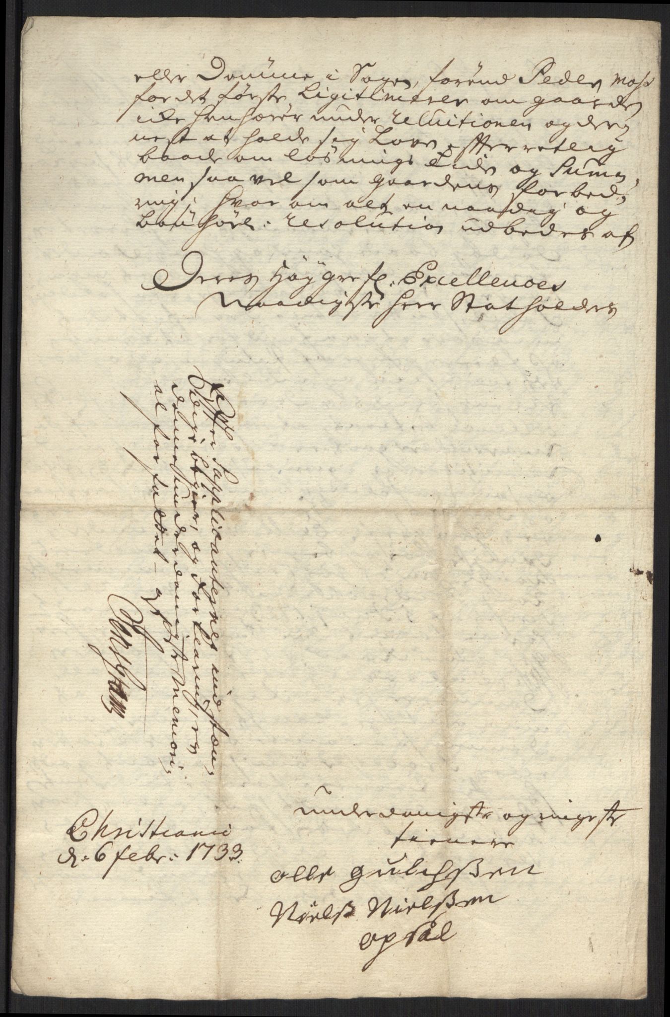 Stattholderembetet 1572-1771, AV/RA-EA-2870/Ef/L0107: Brev fra embetsmenn og andre, 1733-1734, s. 32