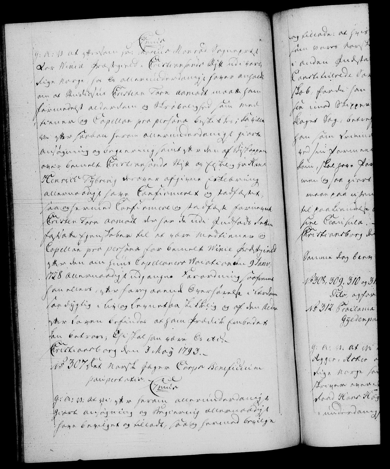 Danske Kanselli 1572-1799, RA/EA-3023/F/Fc/Fca/Fcaa/L0054: Norske registre, 1792-1793, s. 673b