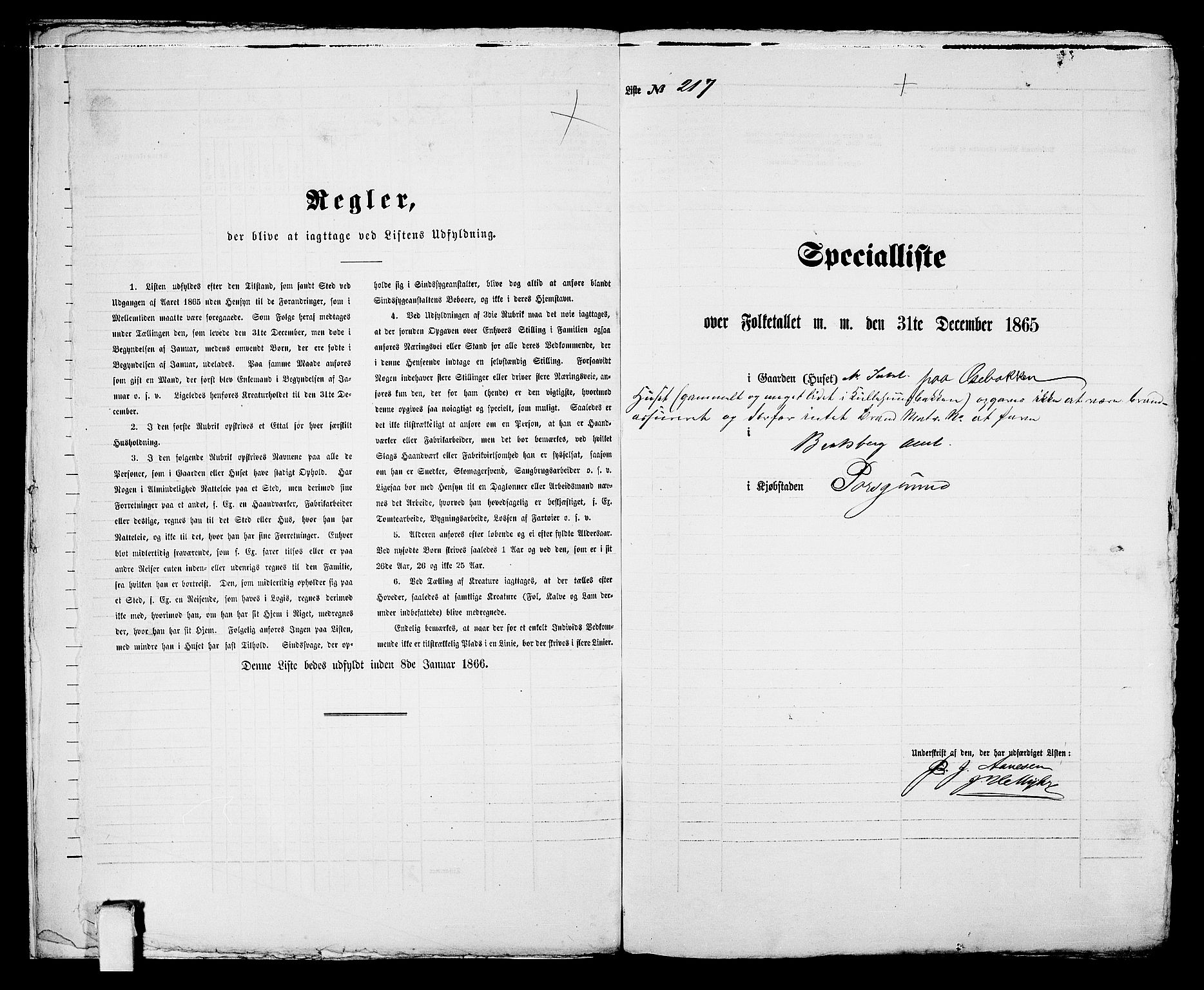 RA, Folketelling 1865 for 0805P Porsgrunn prestegjeld, 1865, s. 446