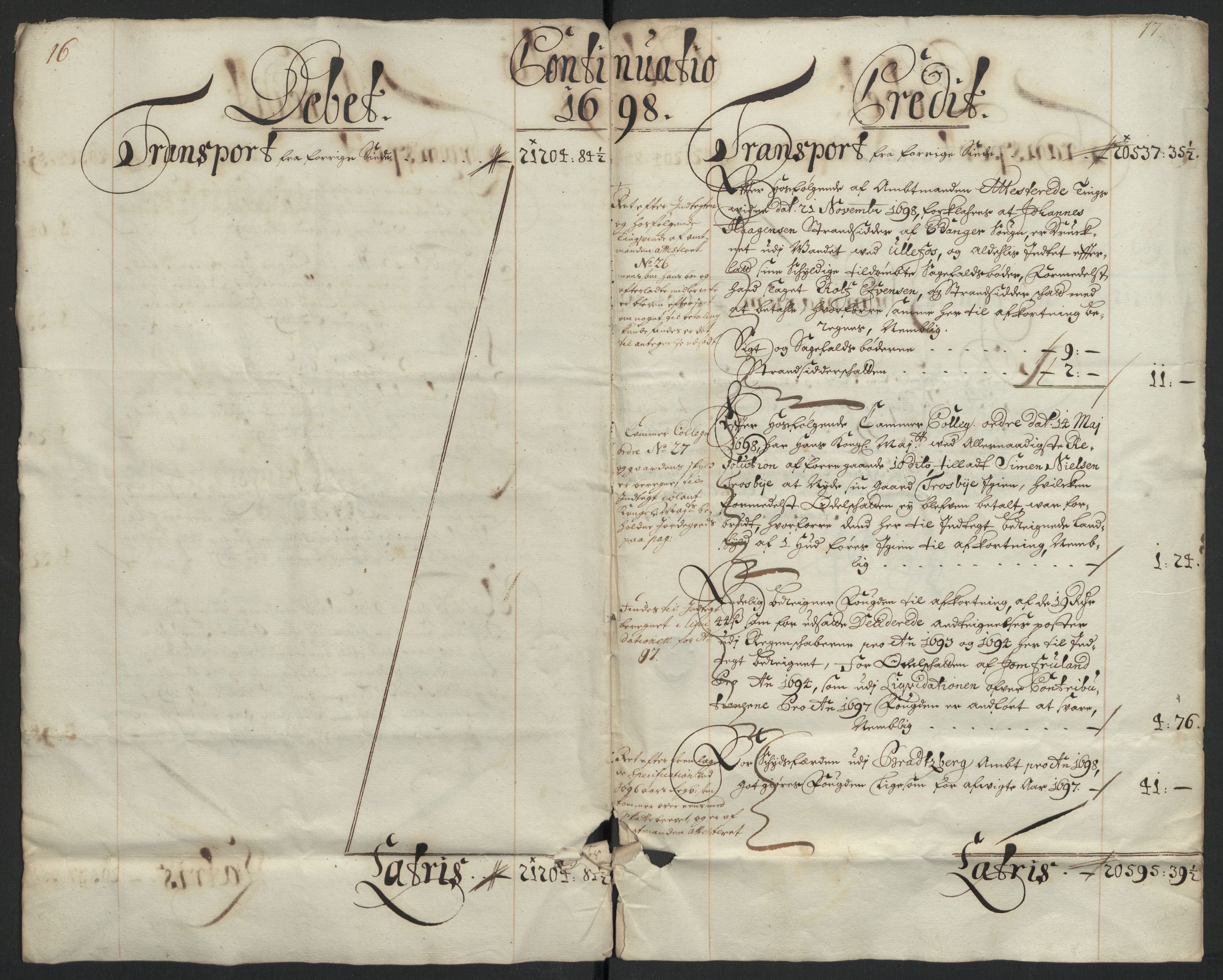 Rentekammeret inntil 1814, Reviderte regnskaper, Fogderegnskap, AV/RA-EA-4092/R36/L2098: Fogderegnskap Øvre og Nedre Telemark og Bamble, 1698, s. 12