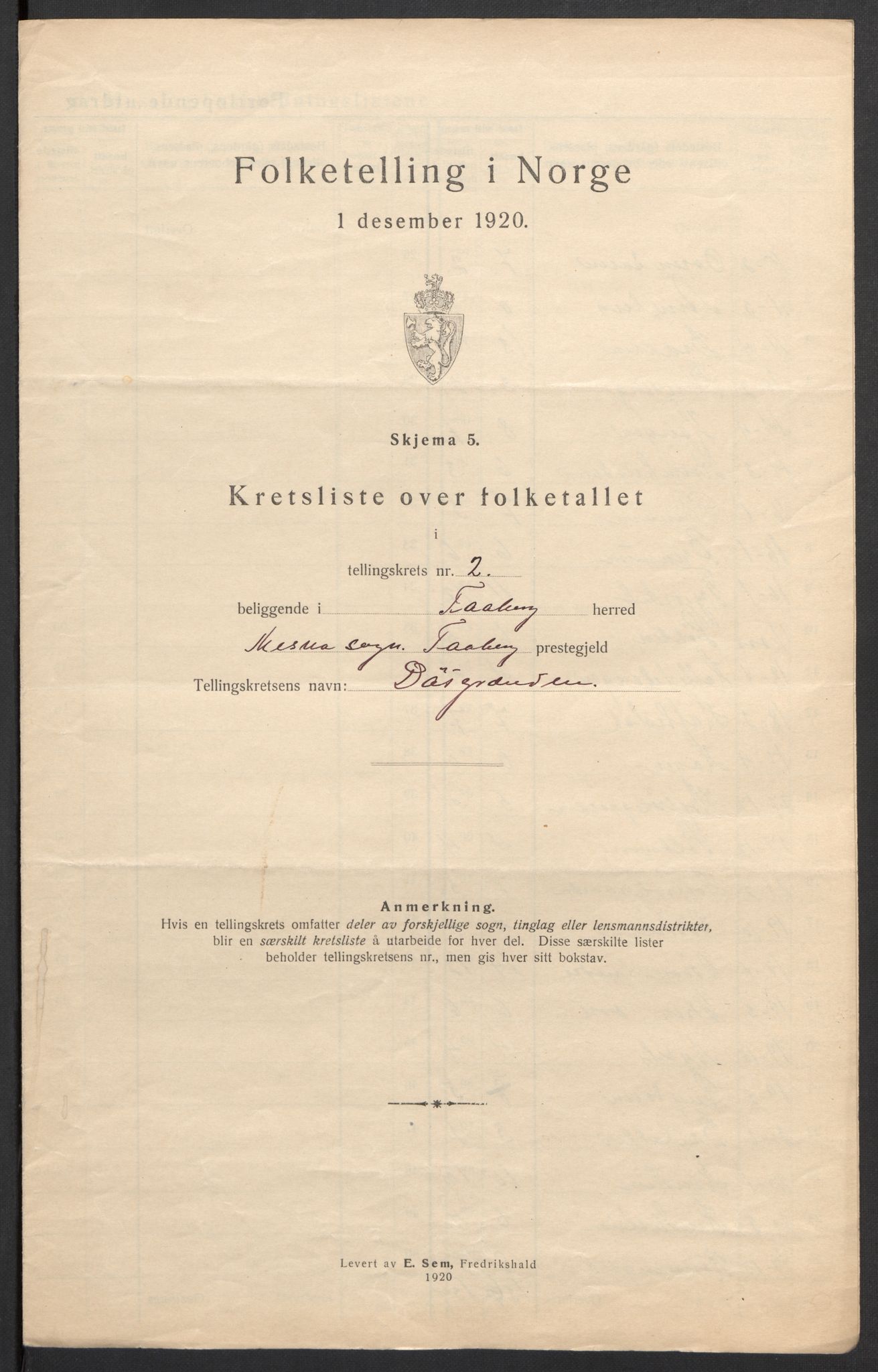 SAH, Folketelling 1920 for 0524 Fåberg herred, 1920, s. 24