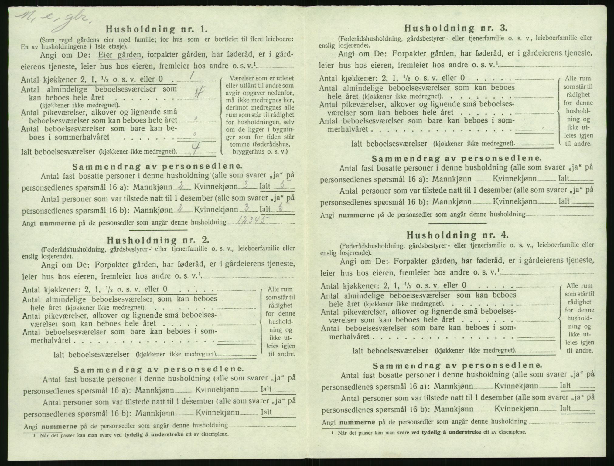 SAK, Folketelling 1920 for 0920 Øyestad herred, 1920, s. 1719