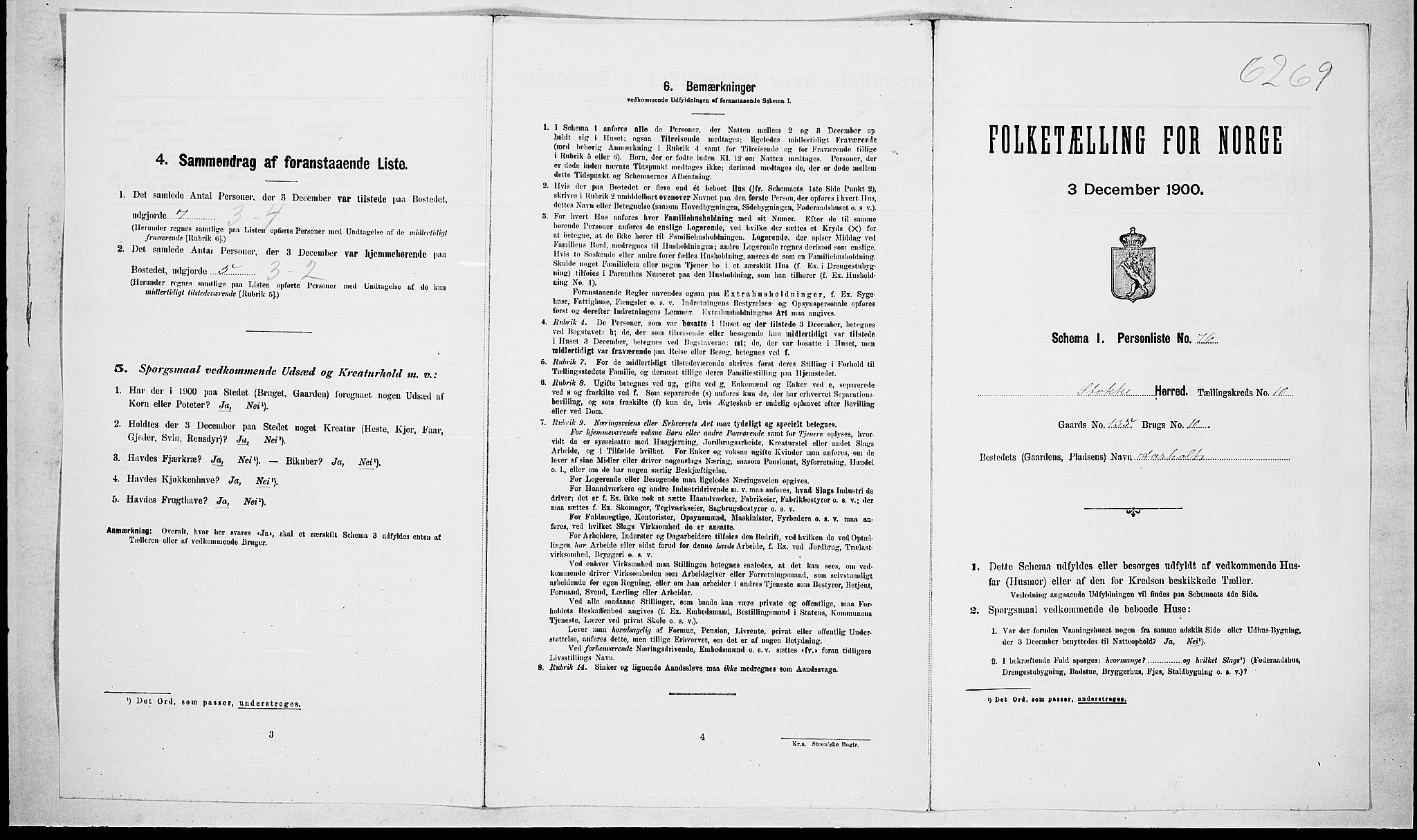 RA, Folketelling 1900 for 0720 Stokke herred, 1900, s. 1739