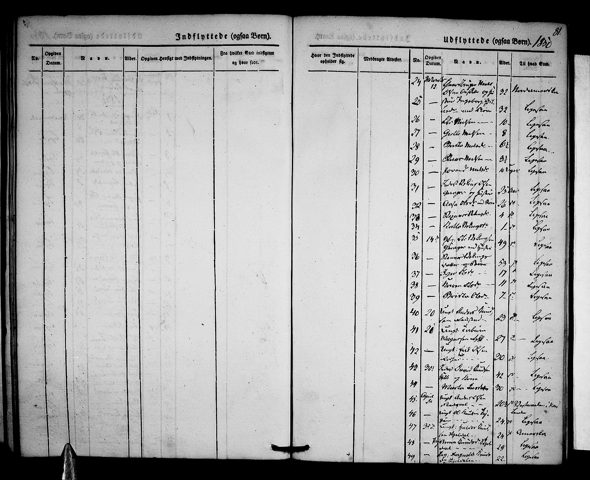 Voss sokneprestembete, AV/SAB-A-79001/H/Haa: Ministerialbok nr. A 15, 1845-1855, s. 81