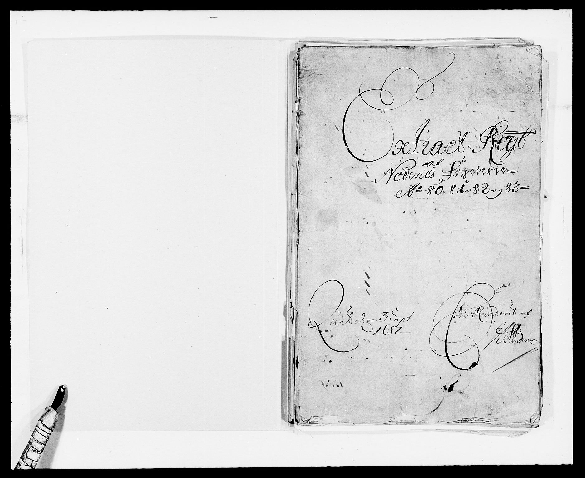 Rentekammeret inntil 1814, Reviderte regnskaper, Fogderegnskap, AV/RA-EA-4092/R39/L2306: Fogderegnskap Nedenes, 1680-1683, s. 2
