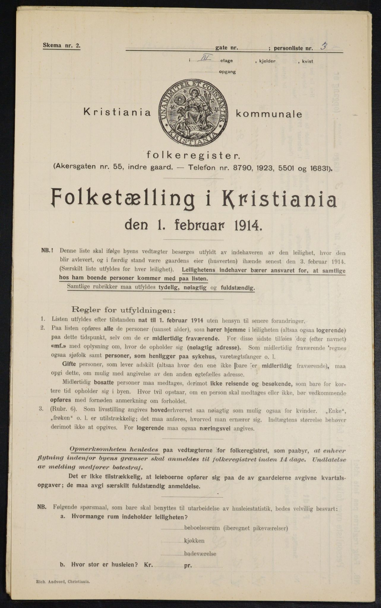 OBA, Kommunal folketelling 1.2.1914 for Kristiania, 1914, s. 8070