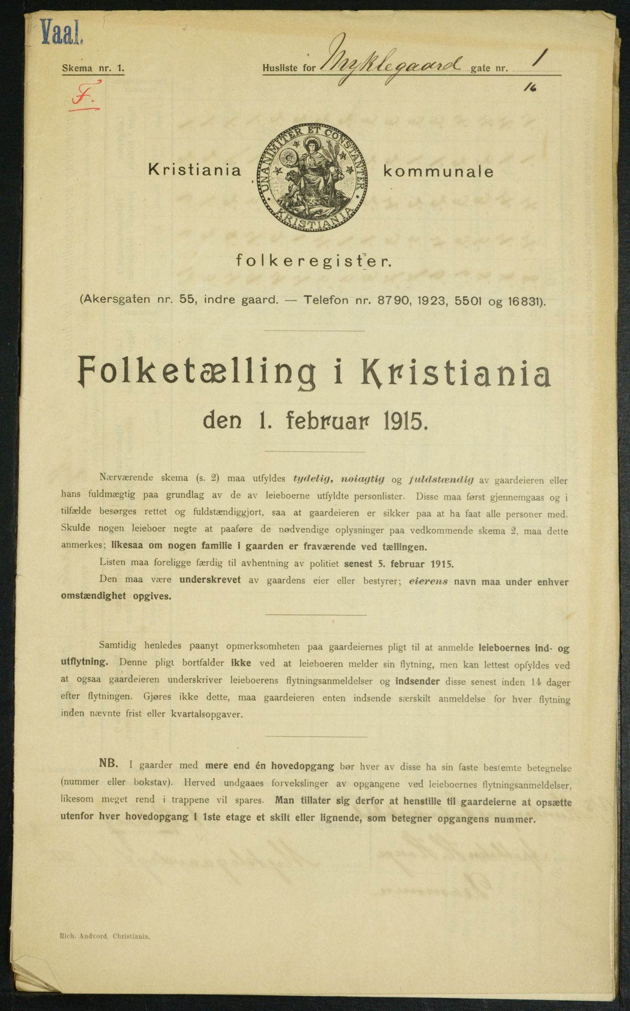 OBA, Kommunal folketelling 1.2.1915 for Kristiania, 1915, s. 67620