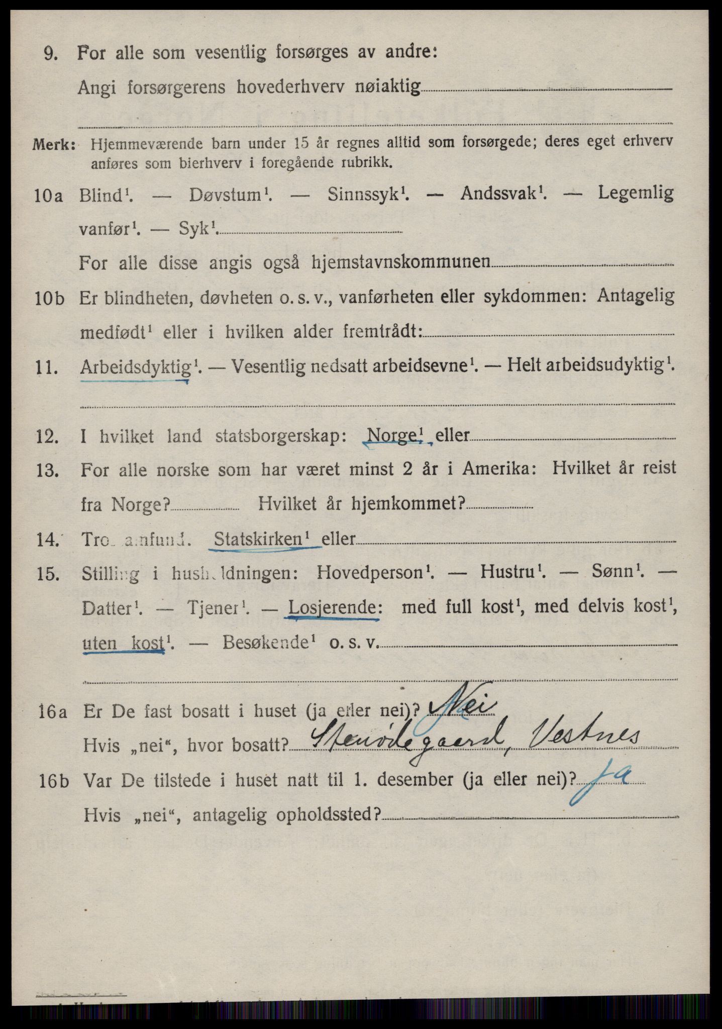 SAT, Folketelling 1920 for 1535 Vestnes herred, 1920, s. 3094