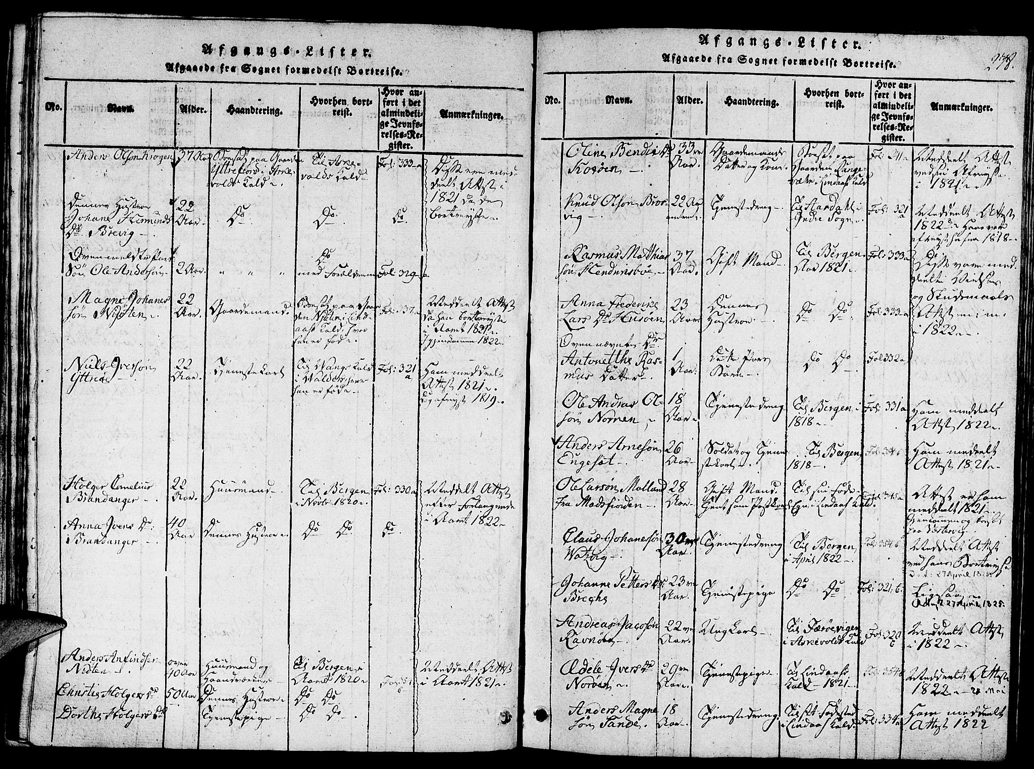 Gulen sokneprestembete, AV/SAB-A-80201/H/Haa/Haaa/L0018: Ministerialbok nr. A 18, 1816-1825, s. 277