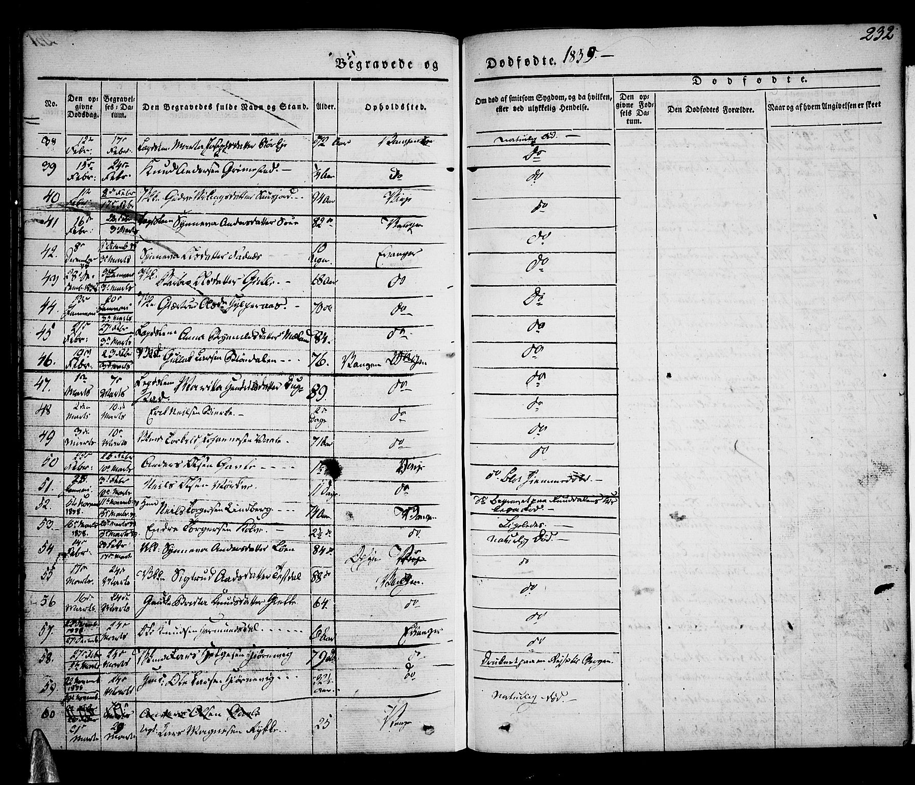 Voss sokneprestembete, AV/SAB-A-79001/H/Haa: Ministerialbok nr. A 13, 1836-1851, s. 232