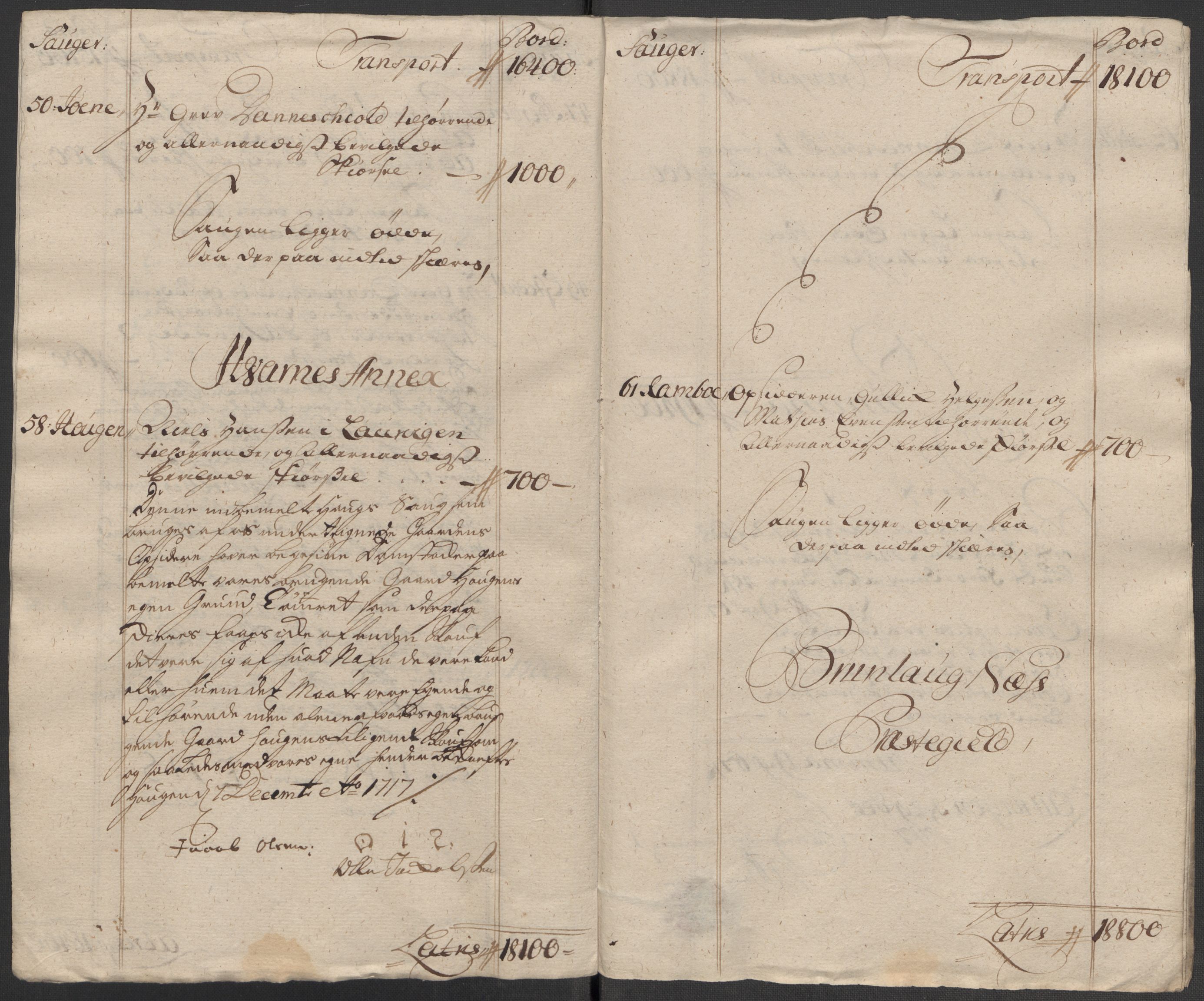 Rentekammeret inntil 1814, Reviderte regnskaper, Fogderegnskap, AV/RA-EA-4092/R33/L1987: Fogderegnskap Larvik grevskap, 1716-1717, s. 503