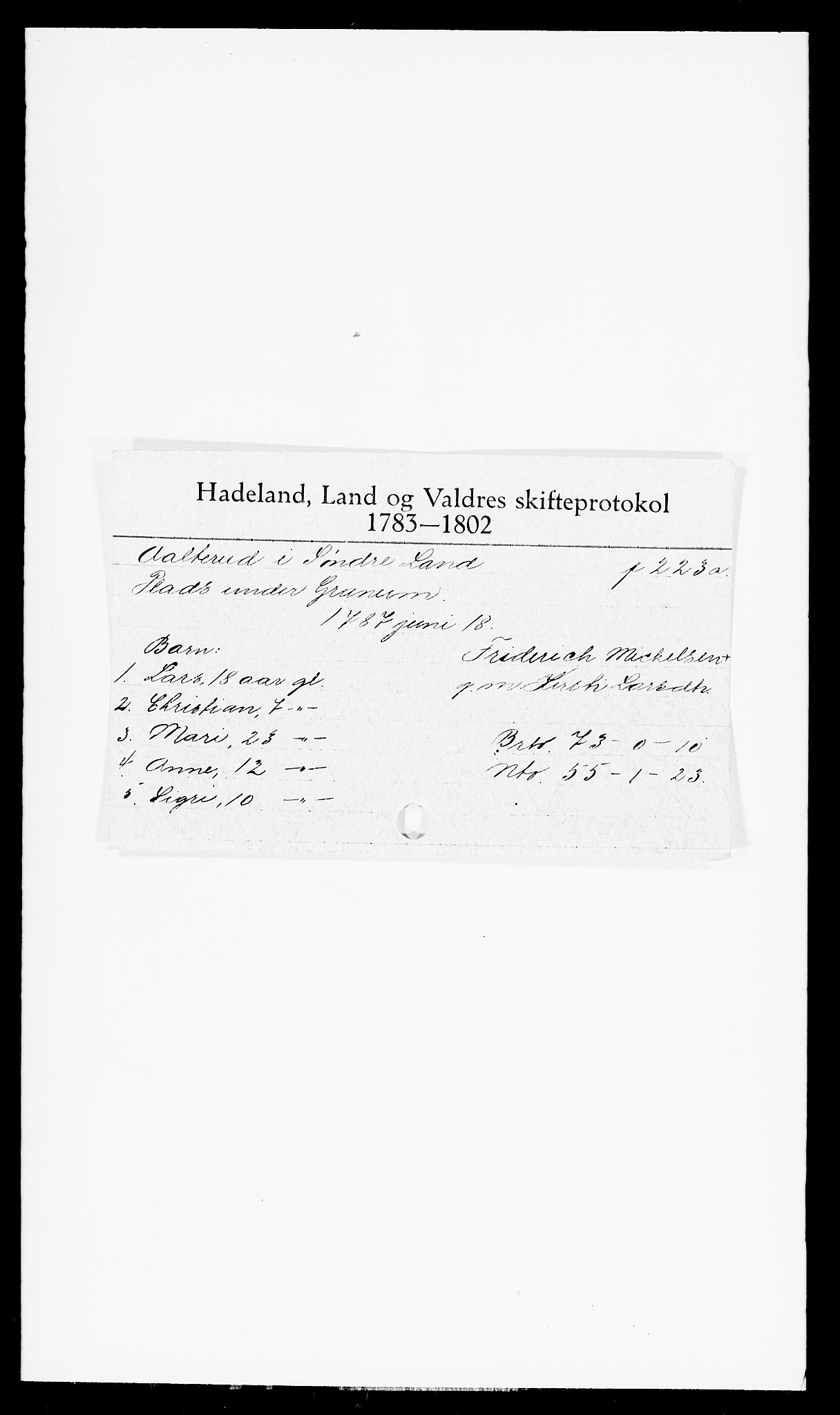 Hadeland og Land tingrett, SAH/TING-010/J, 1659-1900, s. 8639