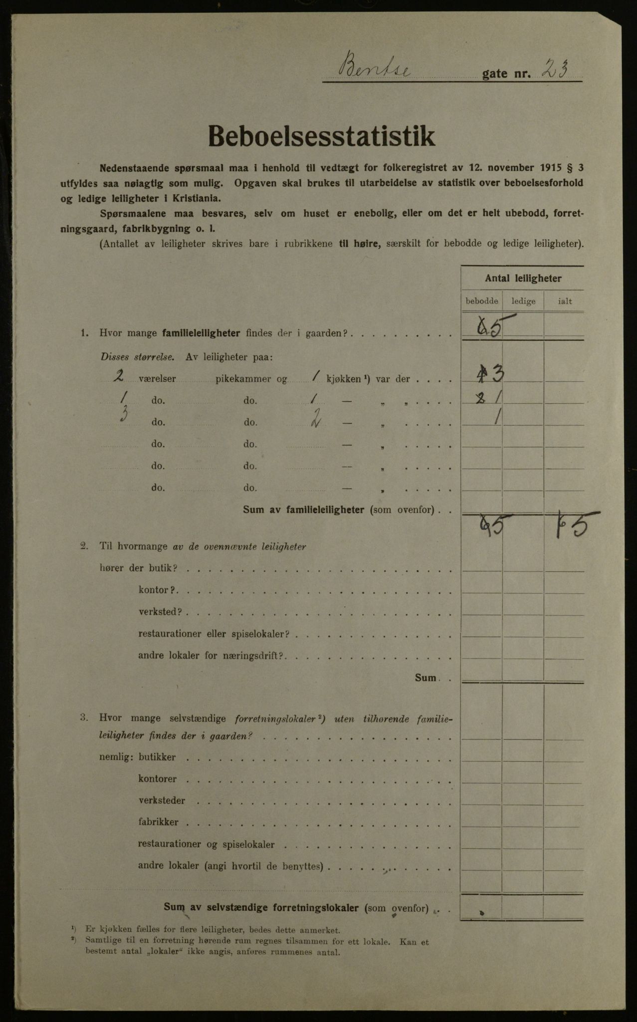 OBA, Kommunal folketelling 1.12.1923 for Kristiania, 1923, s. 4523