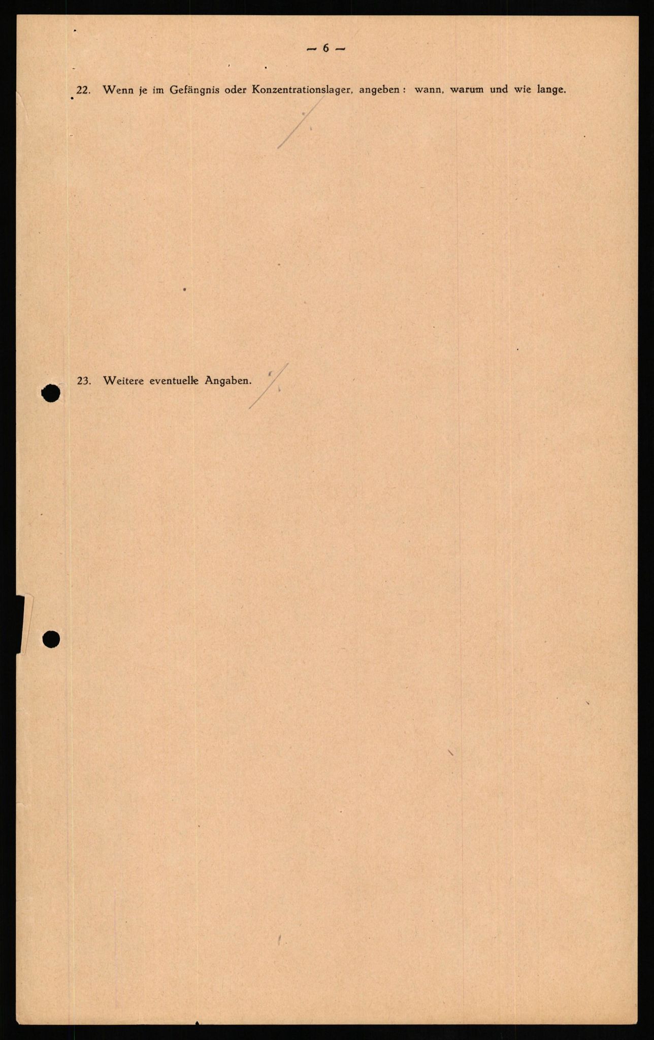 Forsvaret, Forsvarets overkommando II, RA/RAFA-3915/D/Db/L0017: CI Questionaires. Tyske okkupasjonsstyrker i Norge. Tyskere., 1945-1946, s. 402