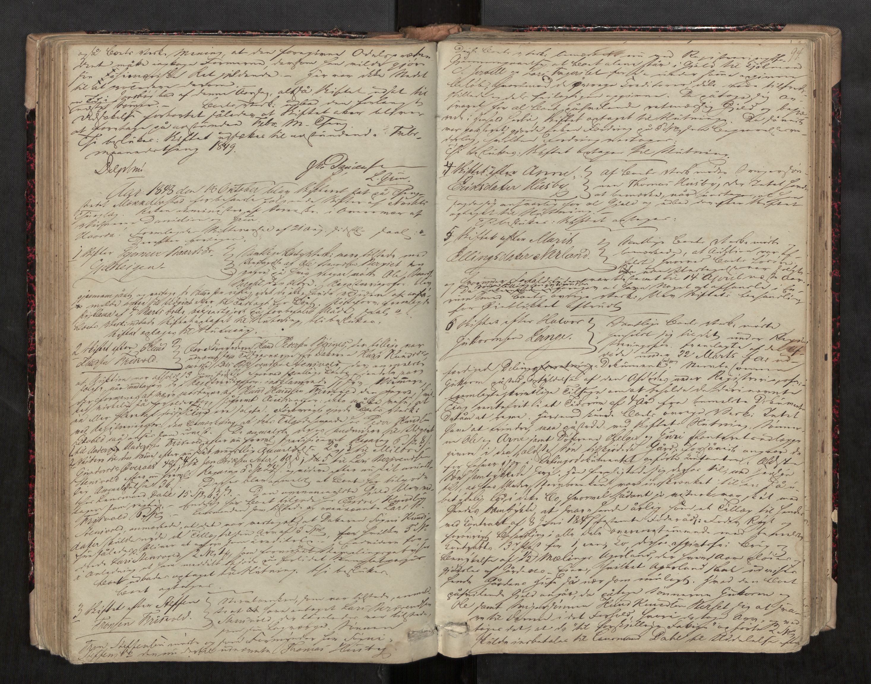 Romsdal sorenskriveri, AV/SAT-A-4149/1/3/3B/L0004: Skiftebehandlingsprotokoll, 1846-1852, s. 94