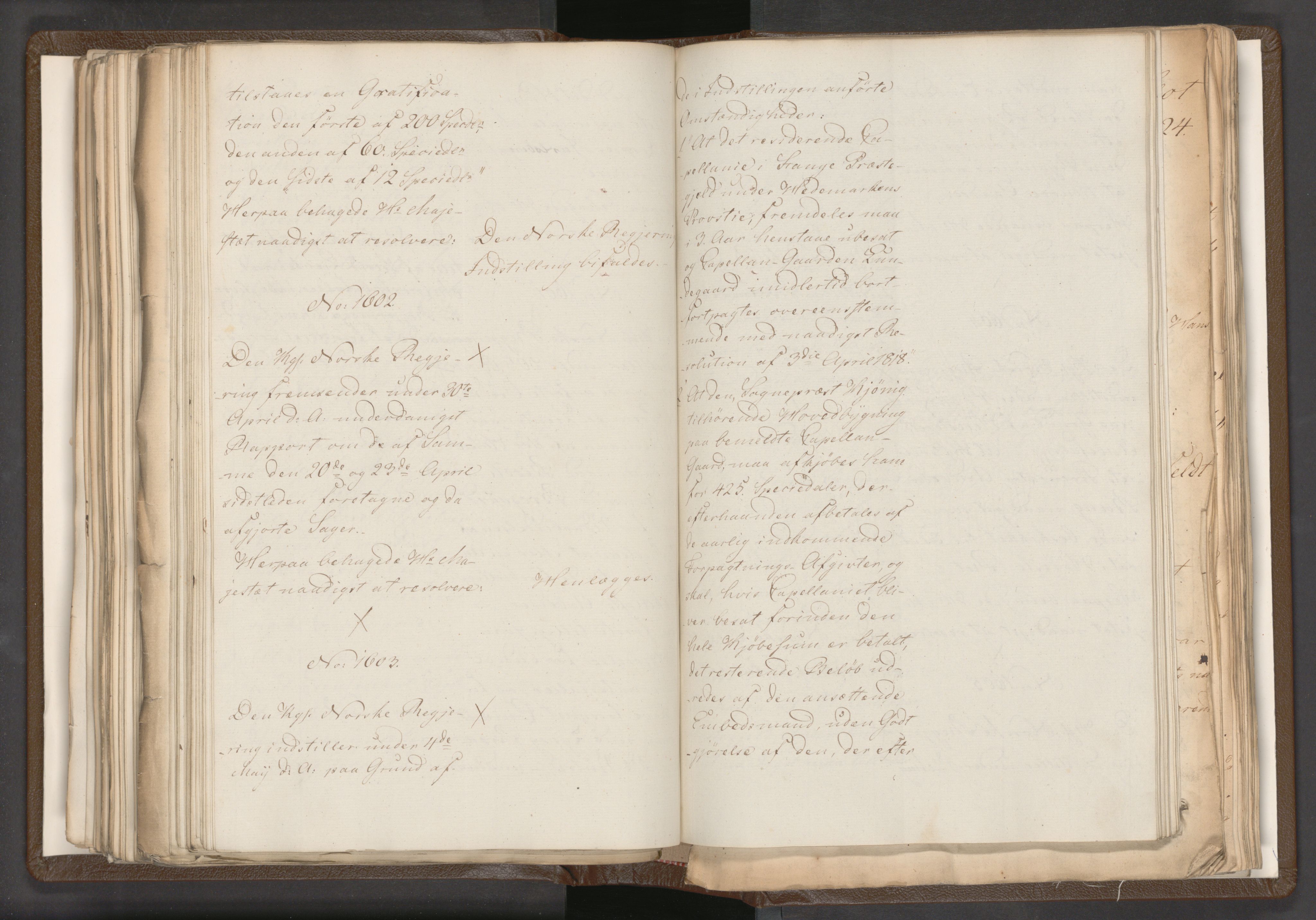 Statsrådssekretariatet, AV/RA-S-1001/A/Ab/L0018: Kgl. res. nr. 1112-1753, 1. halvår, 1824