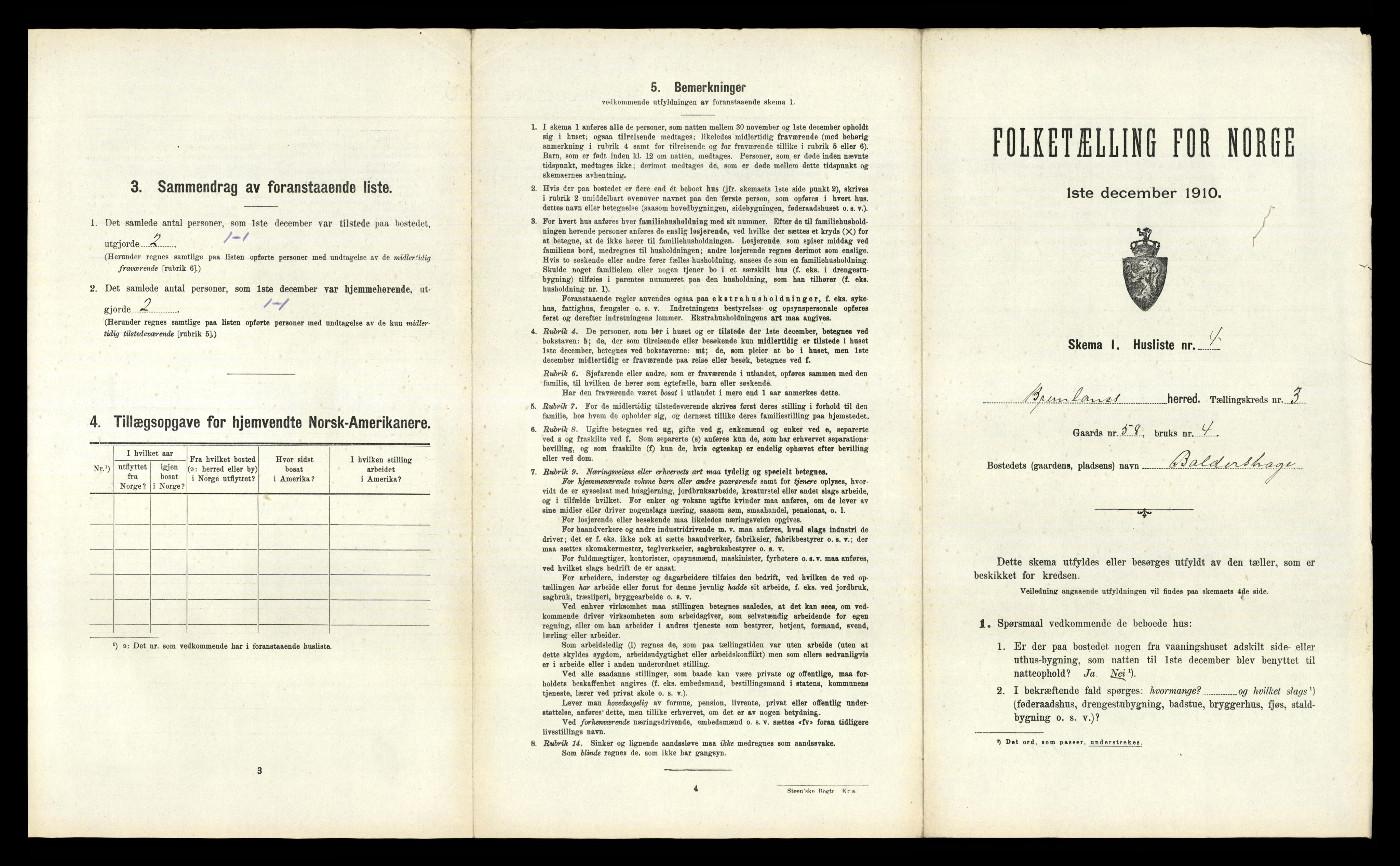 RA, Folketelling 1910 for 0726 Brunlanes herred, 1910, s. 401