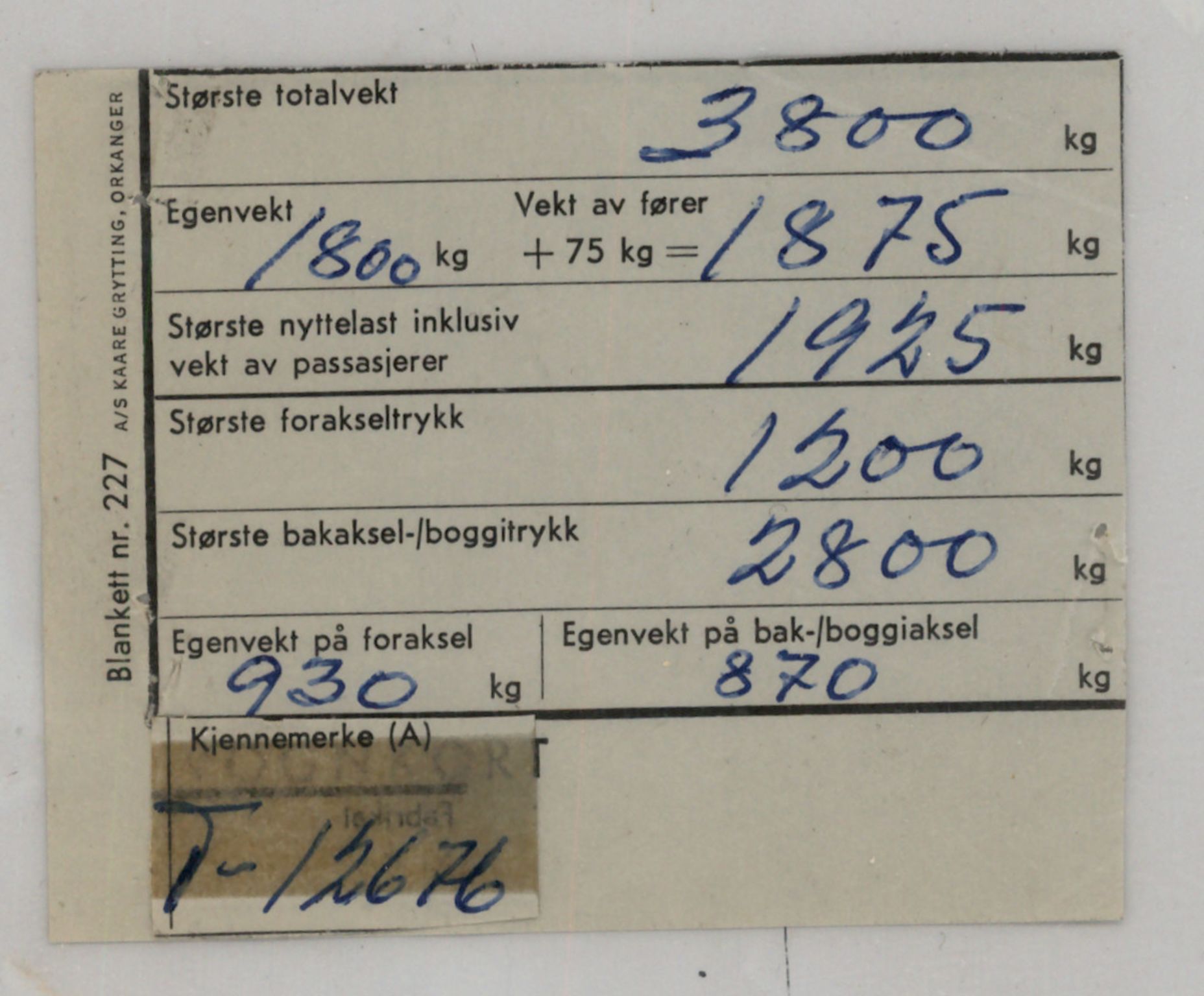 Møre og Romsdal vegkontor - Ålesund trafikkstasjon, AV/SAT-A-4099/F/Fe/L0035: Registreringskort for kjøretøy T 12653 - T 12829, 1927-1998, s. 422
