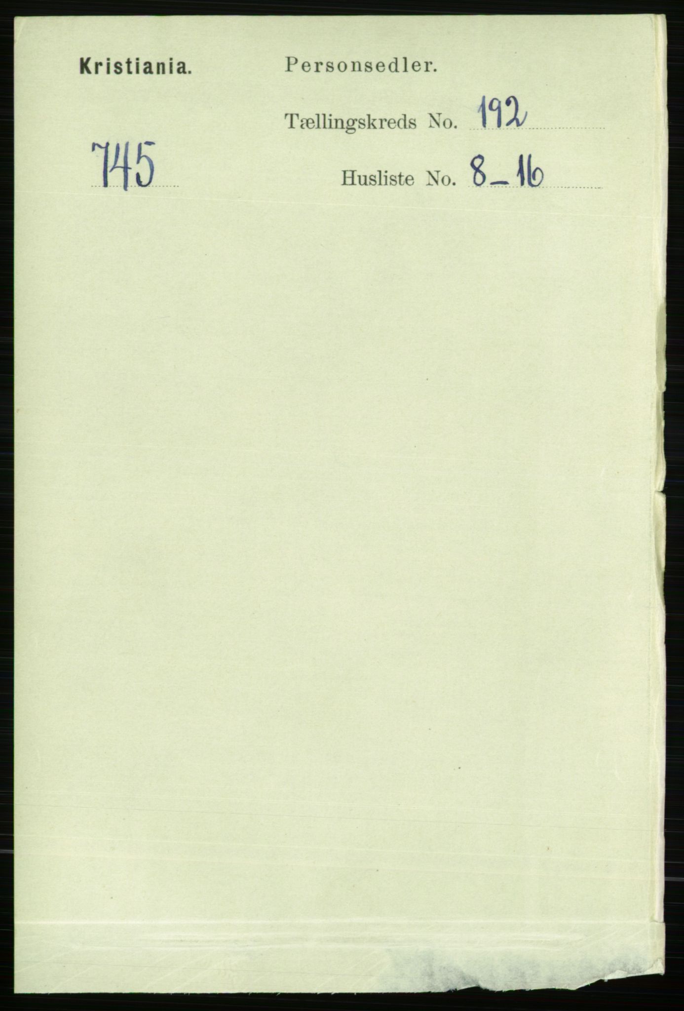RA, Folketelling 1891 for 0301 Kristiania kjøpstad, 1891, s. 115606