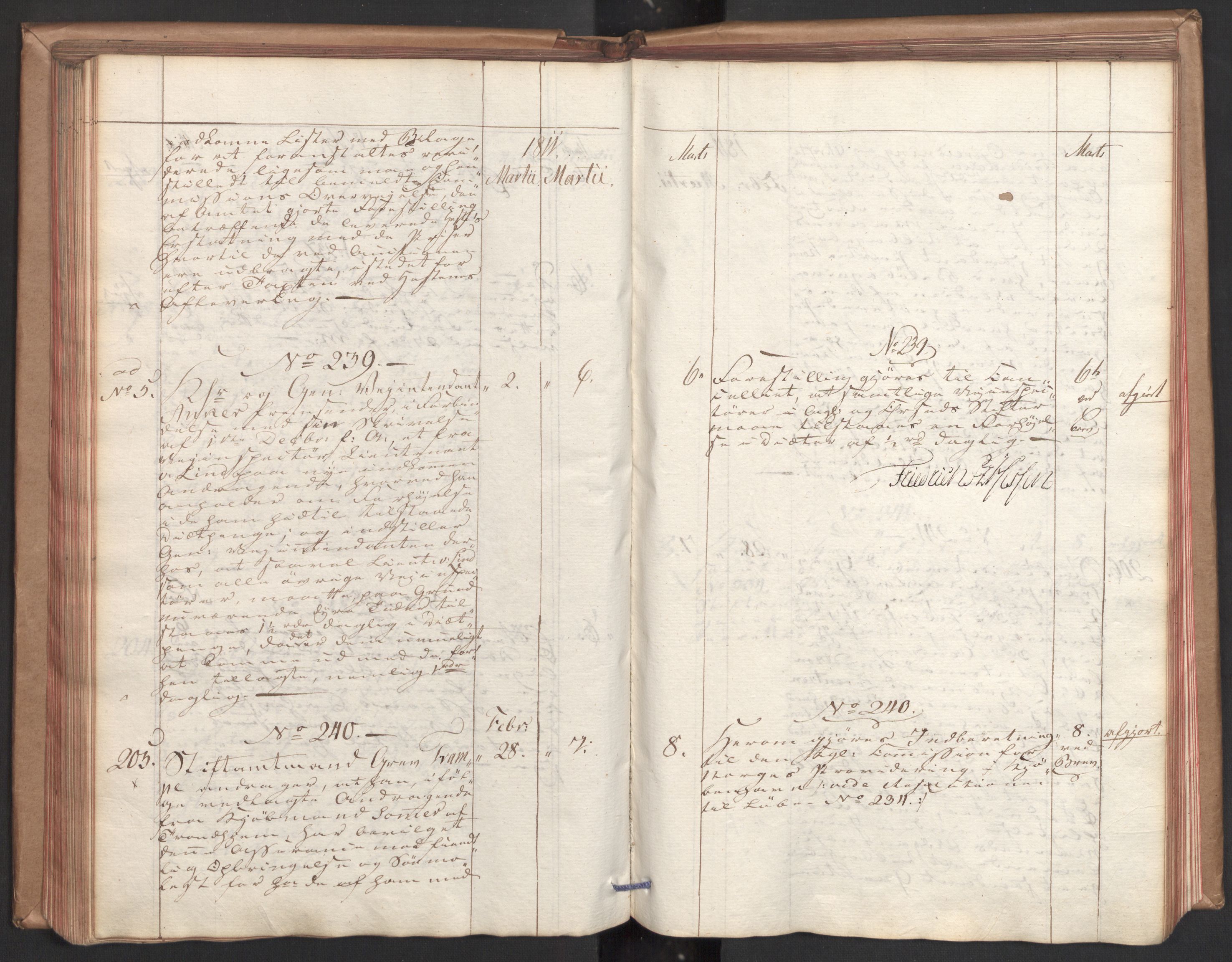 Stattholderembetet 1810-1814, 2. kontor (Kontor B), AV/RA-EA-5432/Ab/L0001: Referatprotokoll,  j.nr. 1-290,  l.nr. 1-347, 1810-1811