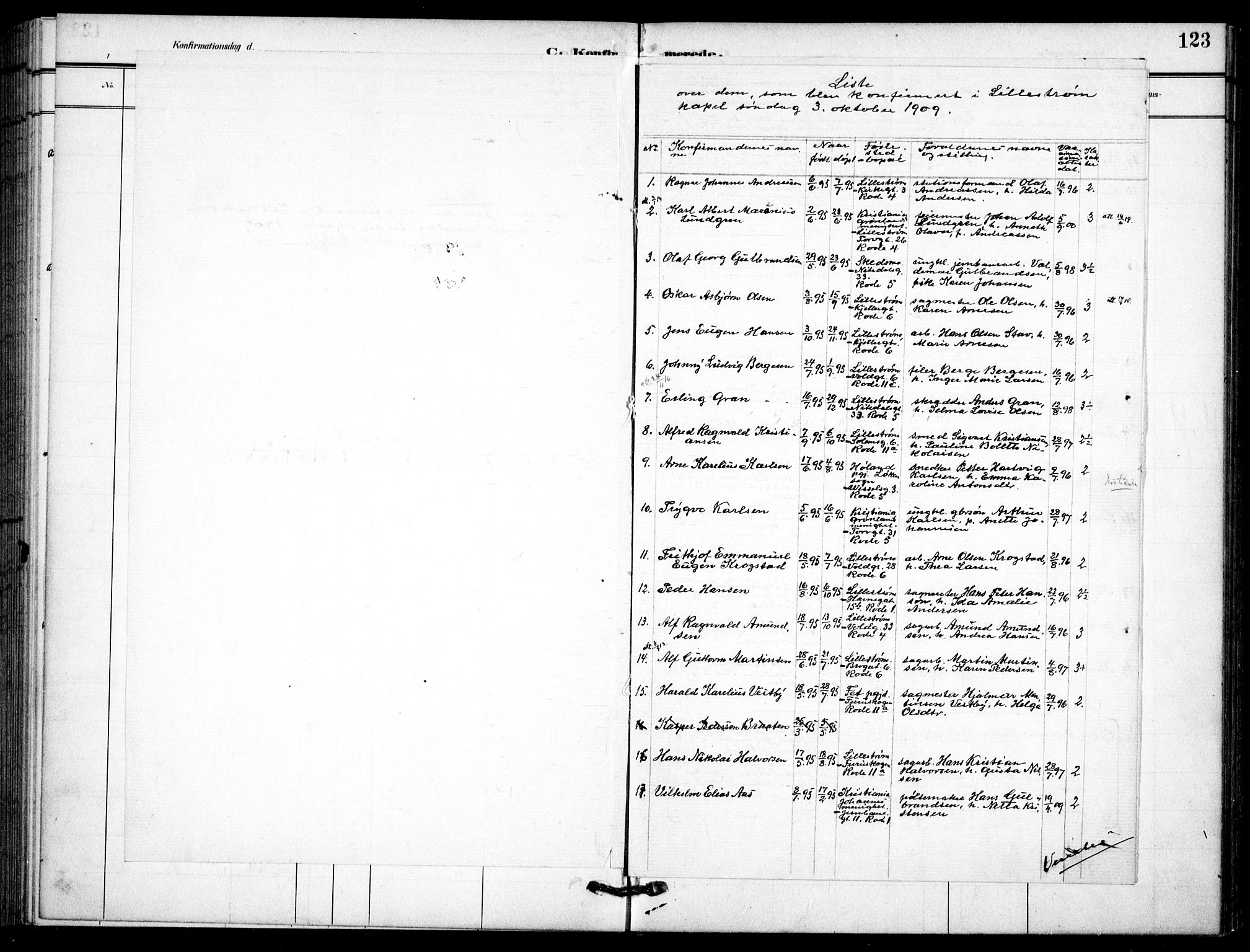 Skedsmo prestekontor Kirkebøker, AV/SAO-A-10033a/F/Fc/L0001: Ministerialbok nr. III 1, 1908-1916