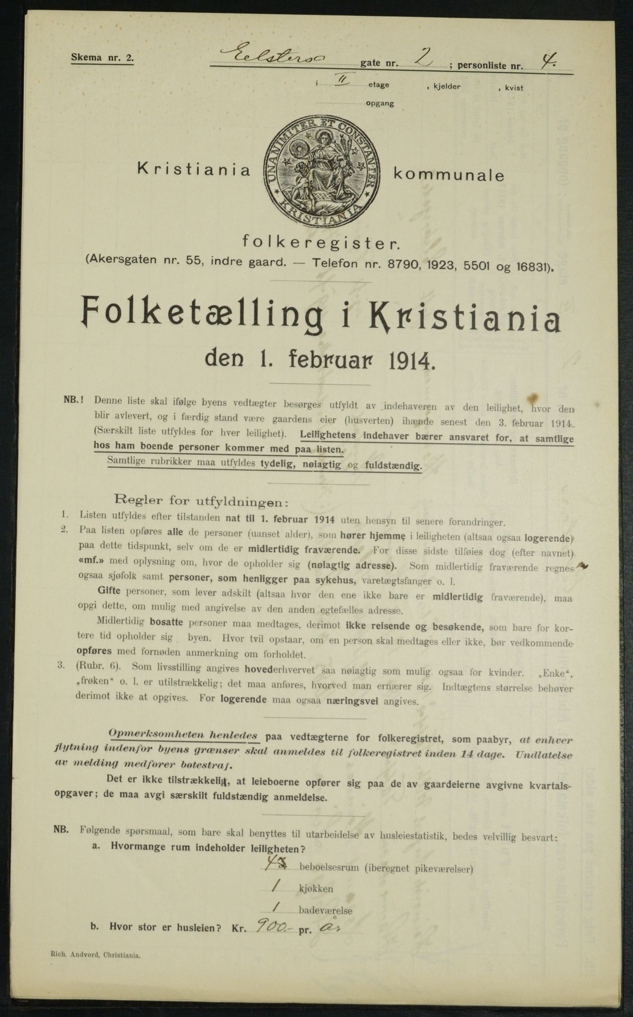 OBA, Kommunal folketelling 1.2.1914 for Kristiania, 1914, s. 21041