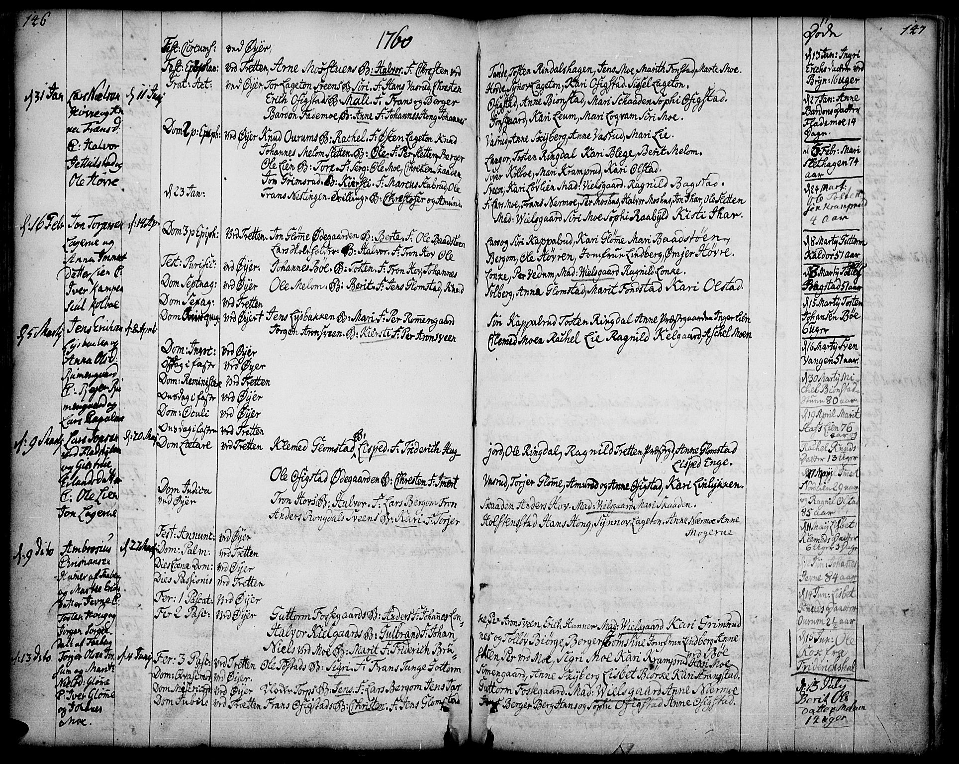 Øyer prestekontor, AV/SAH-PREST-084/H/Ha/Haa/L0002: Ministerialbok nr. 2, 1733-1784, s. 146-147