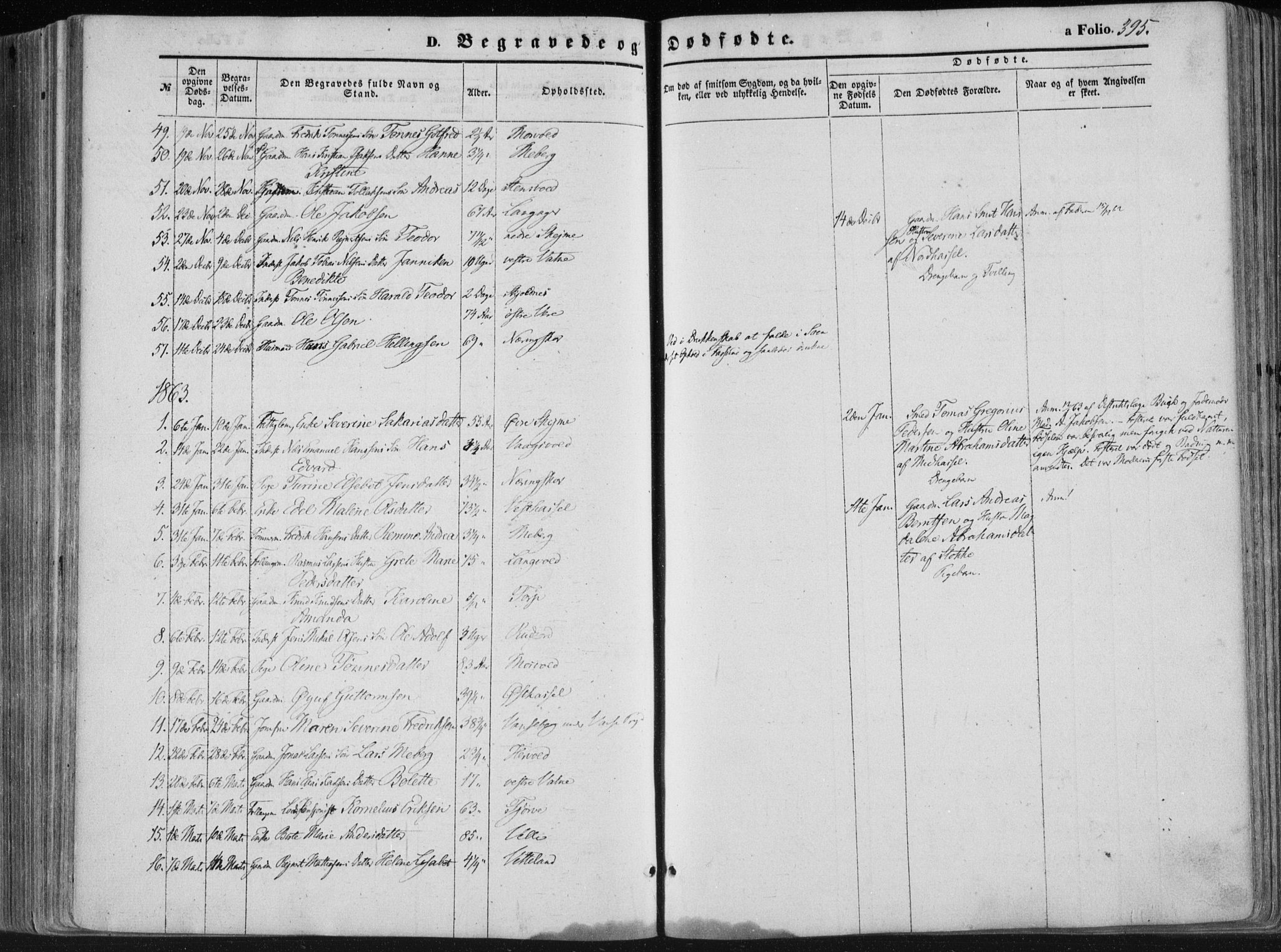 Lista sokneprestkontor, AV/SAK-1111-0027/F/Fa/L0011: Ministerialbok nr. A 11, 1861-1878, s. 395