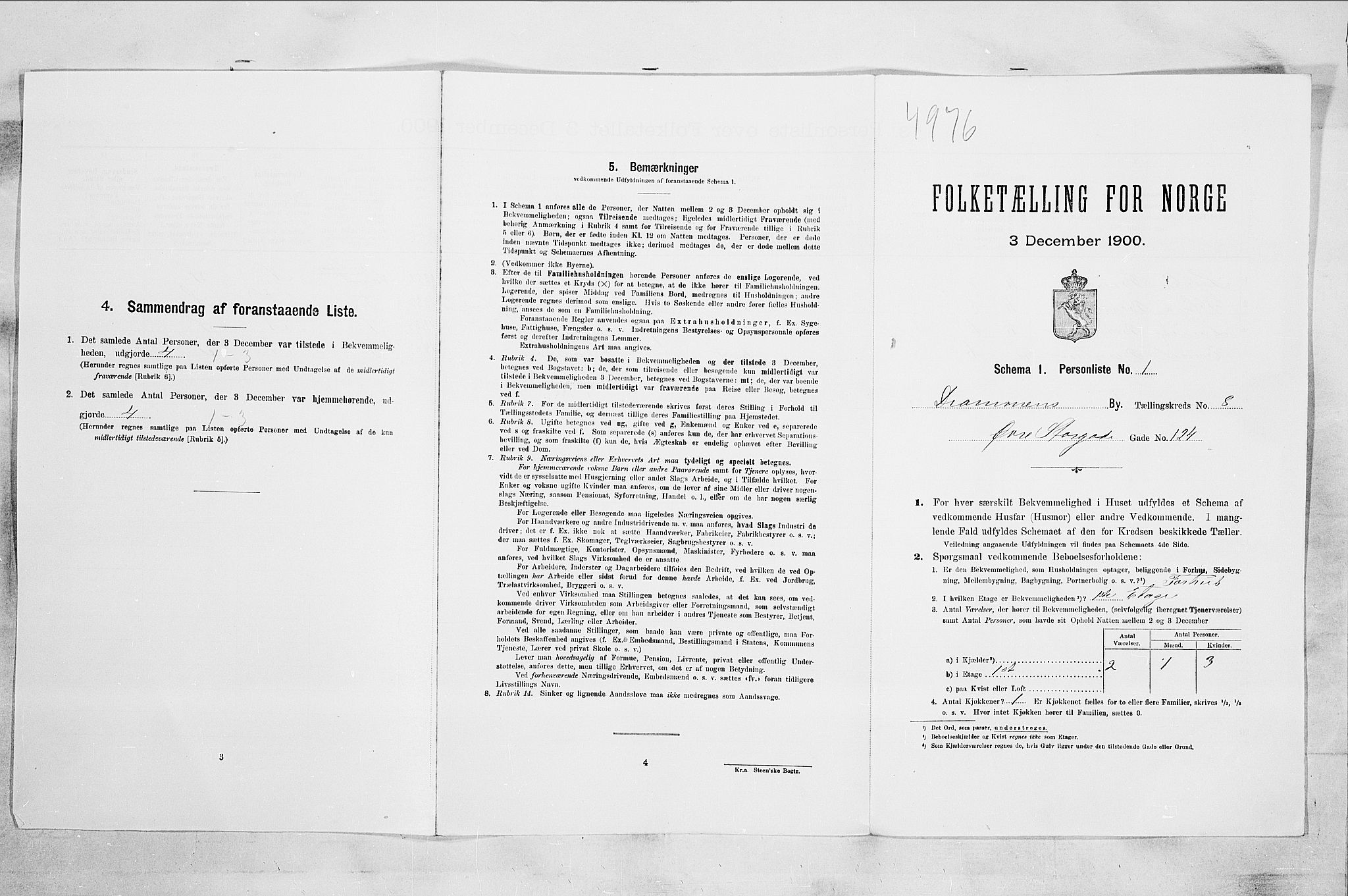RA, Folketelling 1900 for 0602 Drammen kjøpstad, 1900, s. 1747