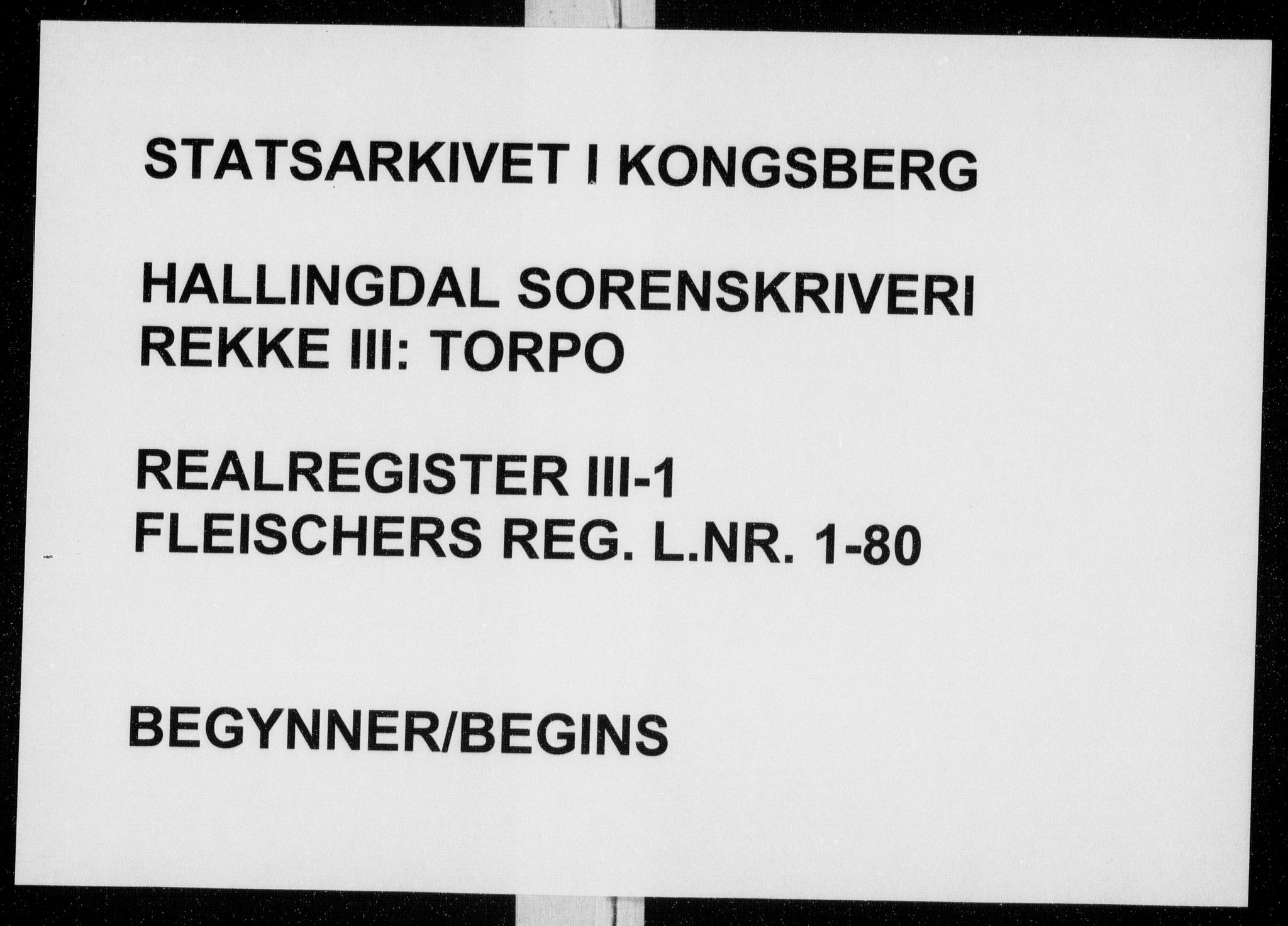 Hallingdal sorenskriveri, SAKO/A-121/G/Gb/Gbc/L0001: Panteregister nr. III 1