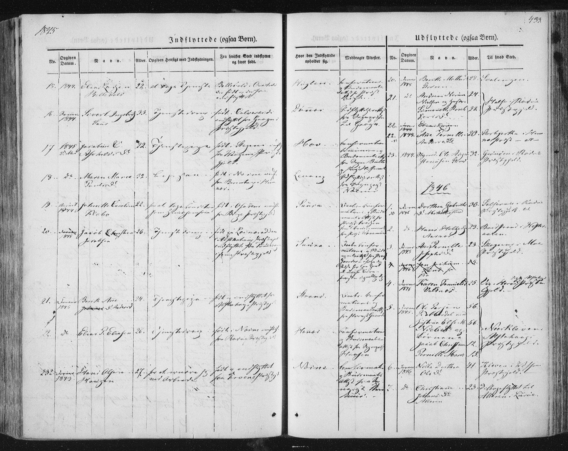 Ministerialprotokoller, klokkerbøker og fødselsregistre - Nordland, AV/SAT-A-1459/838/L0549: Ministerialbok nr. 838A07, 1840-1854, s. 433