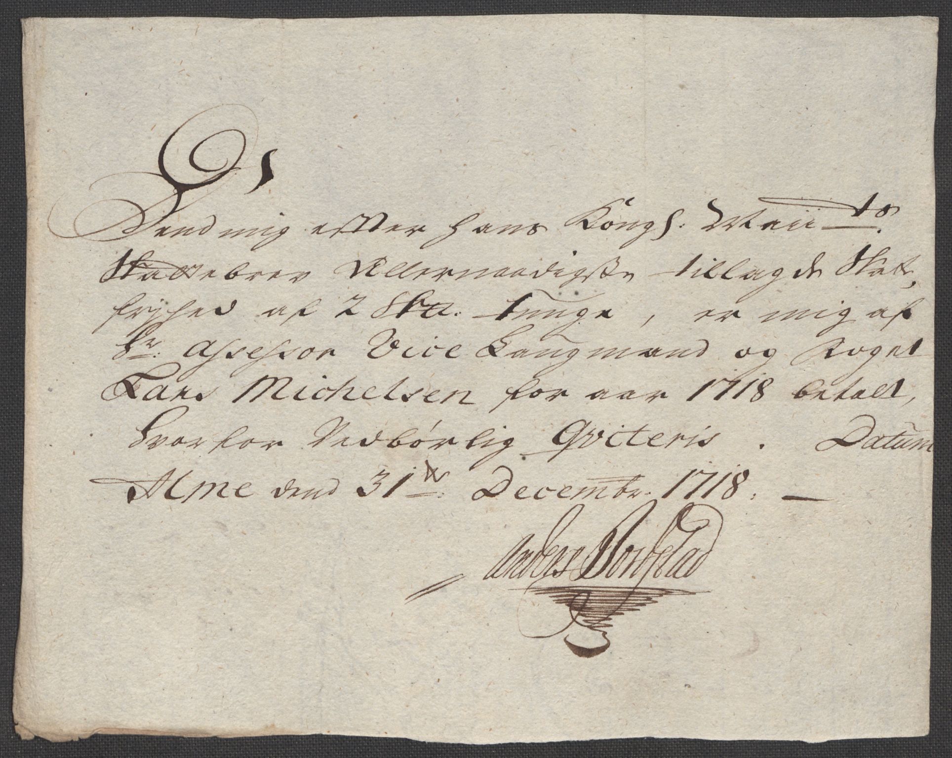 Rentekammeret inntil 1814, Reviderte regnskaper, Fogderegnskap, AV/RA-EA-4092/R23/L1476: Fogderegnskap Ringerike og Hallingdal, 1718, s. 217