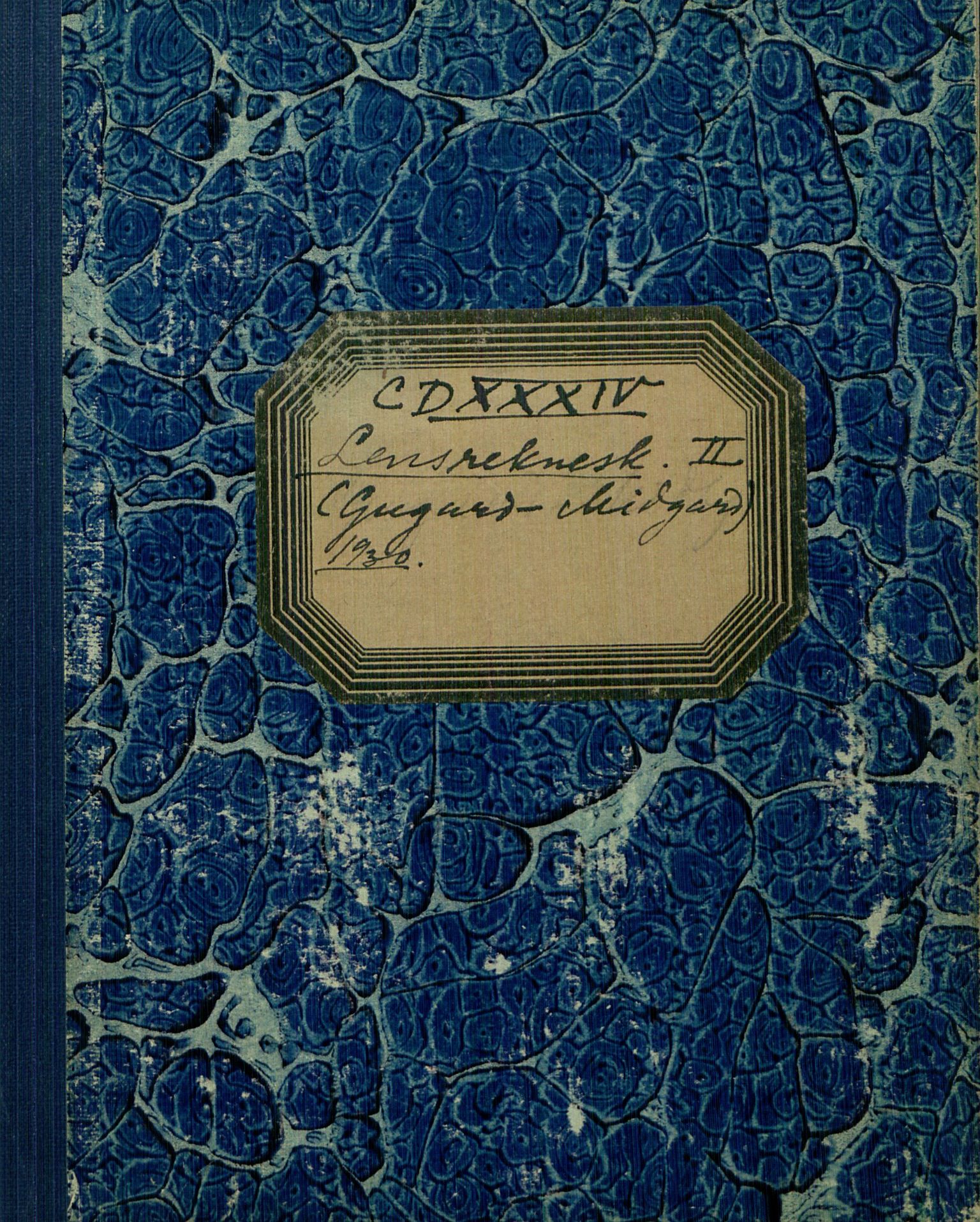 Rikard Berge, TEMU/TGM-A-1003/F/L0012/0036: 400-450 / 434 Lensregnskapar II (Gugaard-Midgard), 1930