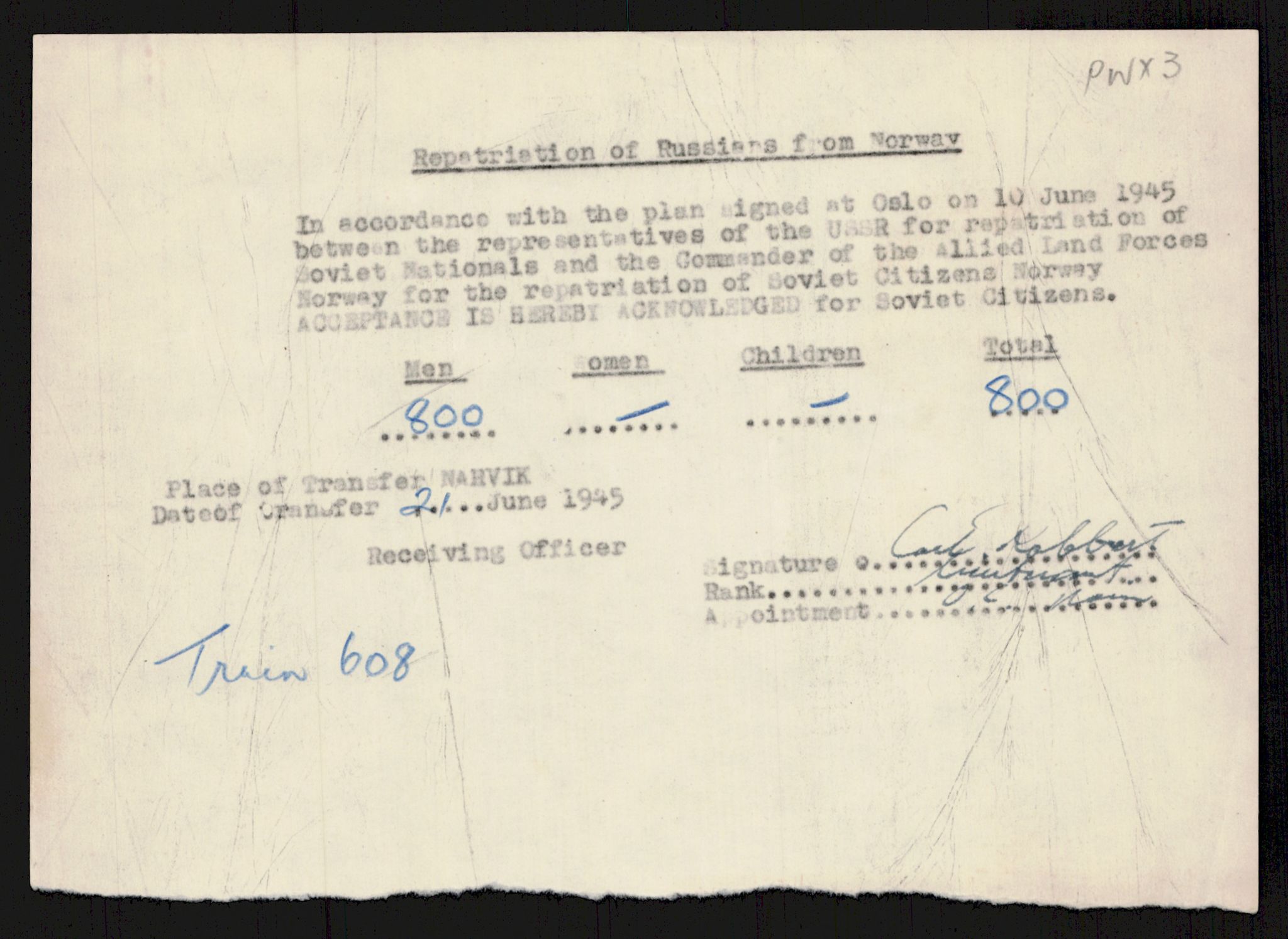 Flyktnings- og fangedirektoratet, Repatrieringskontoret, RA/S-1681/D/Db/L0016: Displaced Persons (DPs) og sivile tyskere, 1945-1948, s. 839