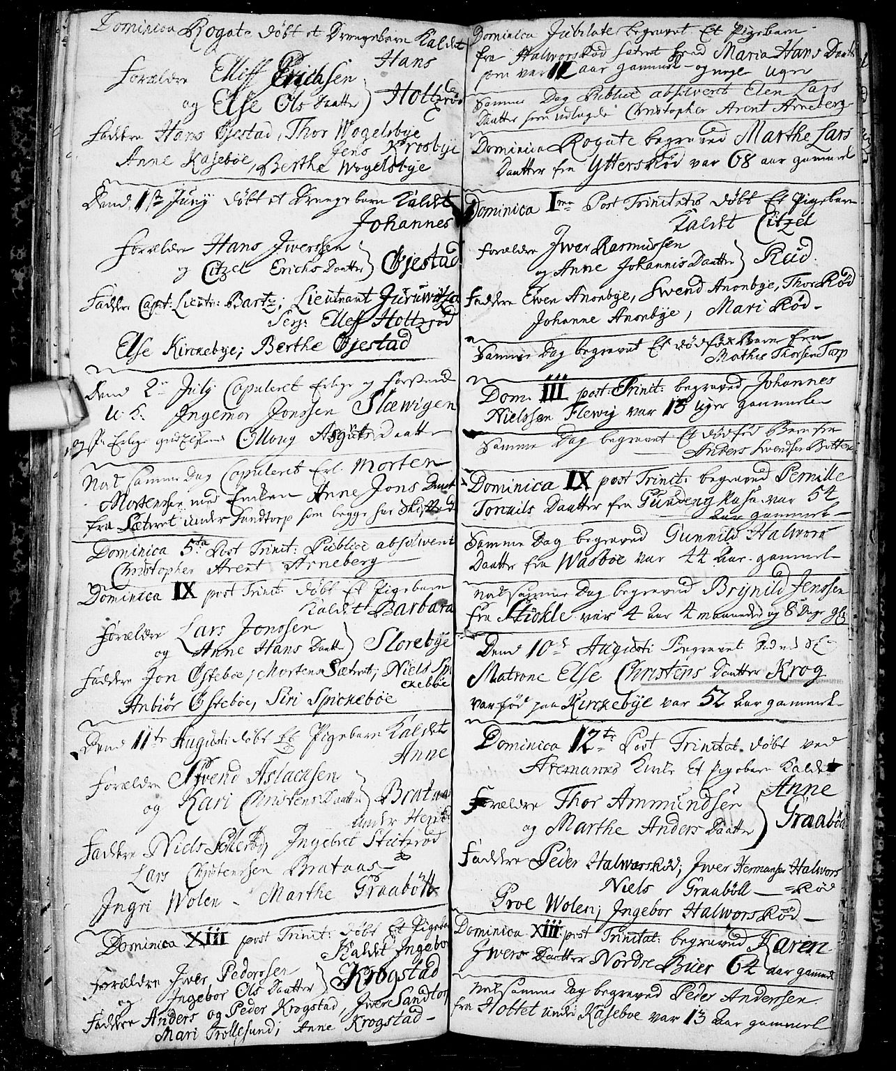 Aremark prestekontor Kirkebøker, AV/SAO-A-10899/F/Fb/L0001: Ministerialbok nr.  II 1, 1738-1745