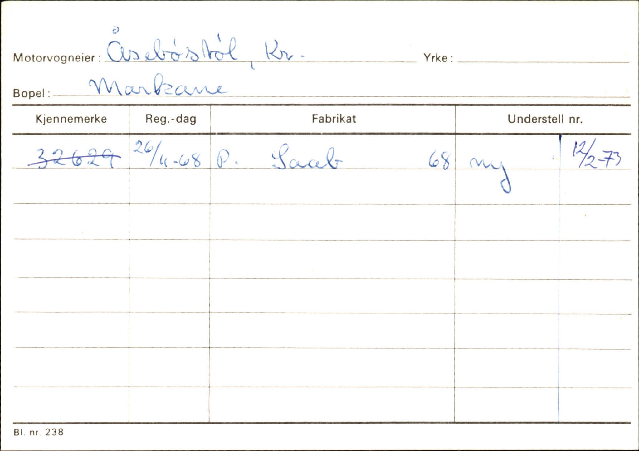 Statens vegvesen, Sogn og Fjordane vegkontor, AV/SAB-A-5301/4/F/L0131: Eigarregister Høyanger P-Å. Stryn S-Å, 1945-1975, s. 2602