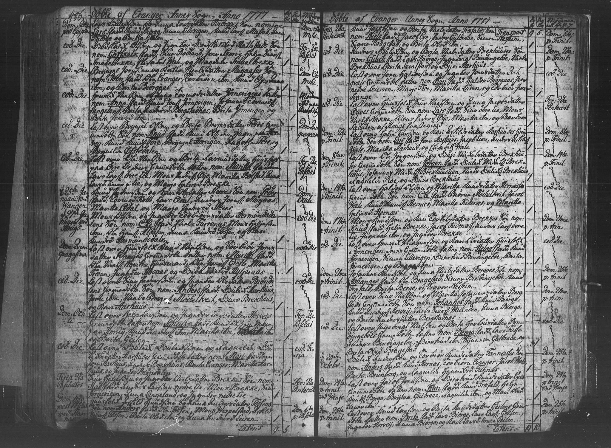 Voss sokneprestembete, SAB/A-79001/H/Haa: Ministerialbok nr. A 8, 1752-1780, s. 486-487
