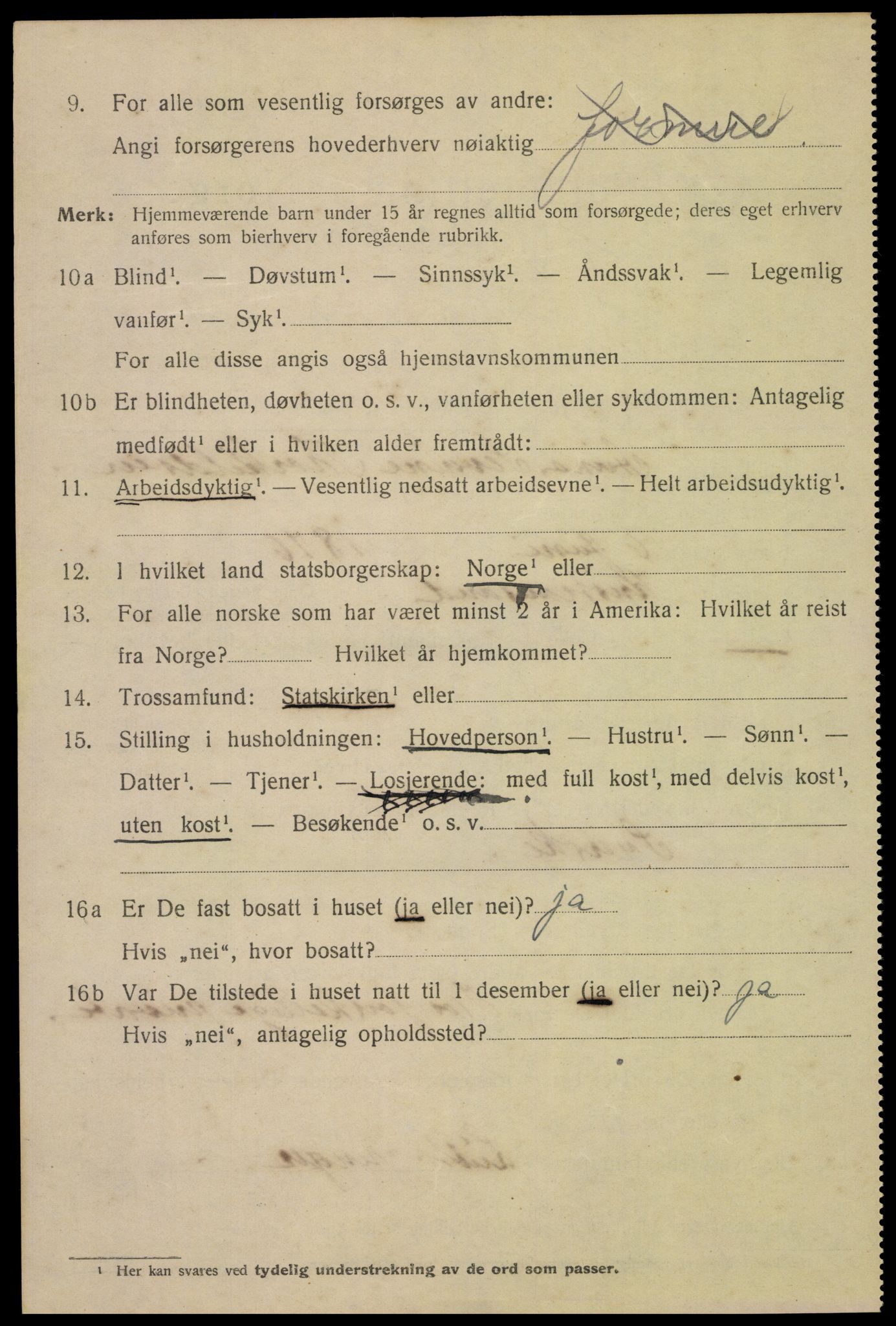 SAK, Folketelling 1920 for 1001 Kristiansand kjøpstad, 1920, s. 22018
